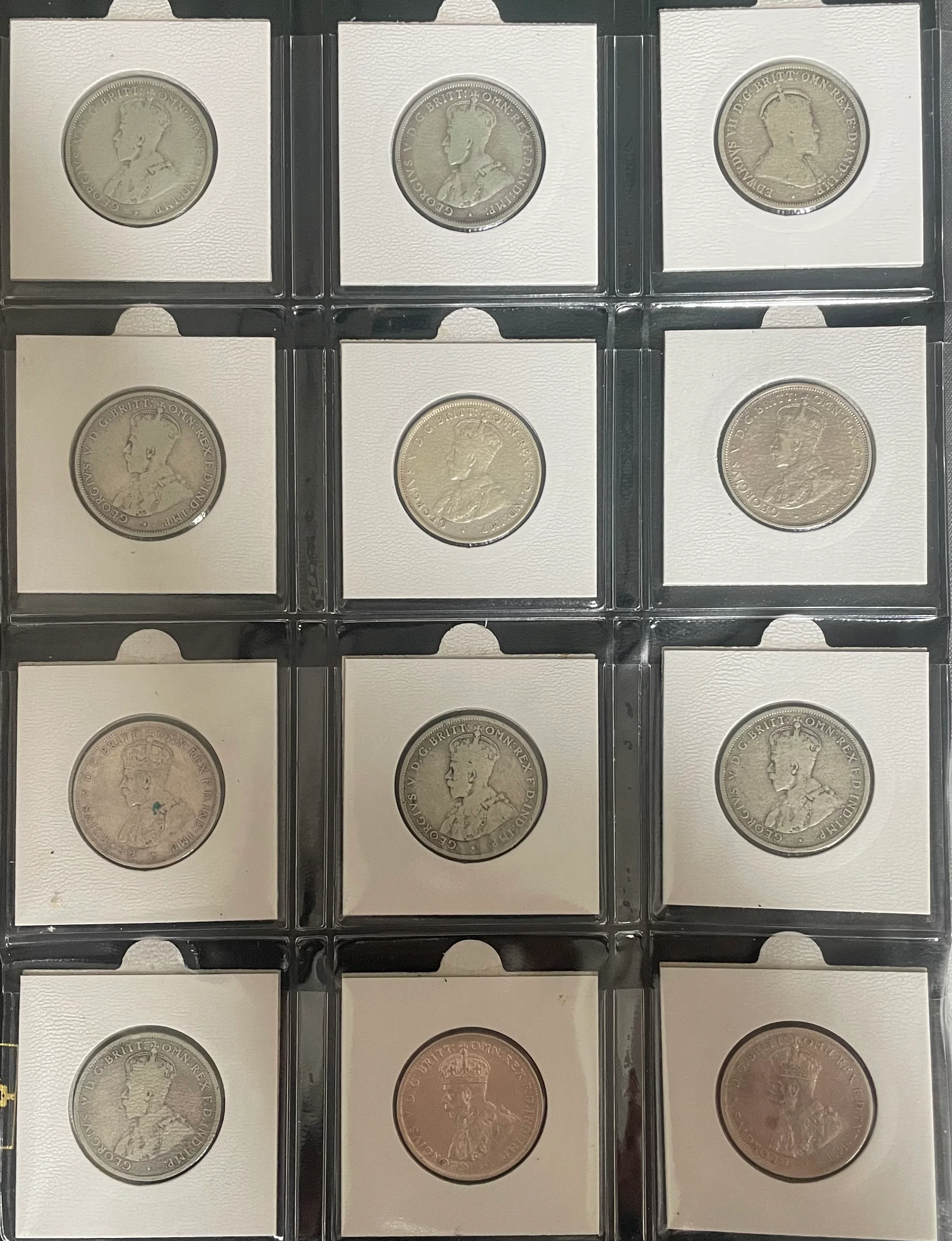 Australia 1910-63 Complete Set of 2/- Florin Silver Coins. Very Good to Extremely Fine - Image 3