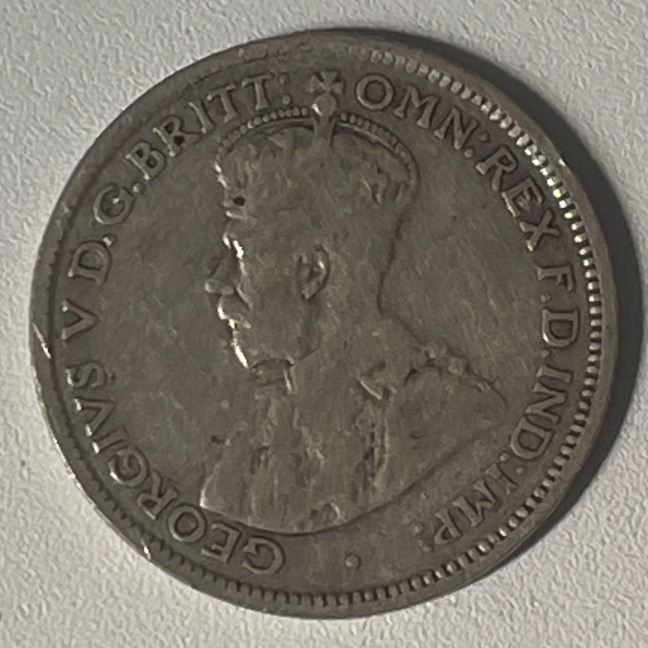 Australia 1926 6d Sixpence Dot after E Variety Silver Coin - Image 3