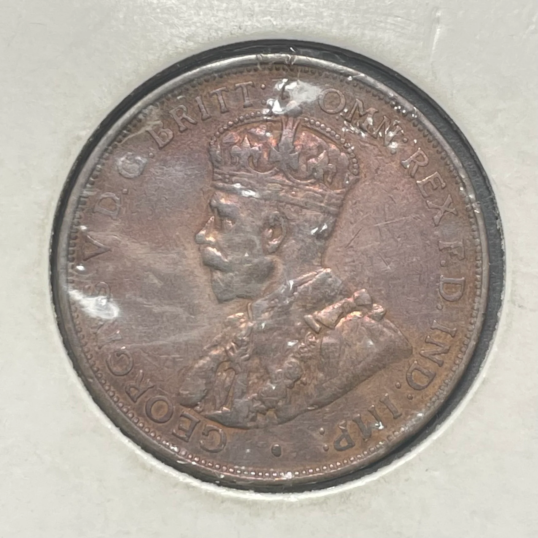 Australia 1931 1d One Penny 'Dropped 1 Variety' Fine Condition - Image 2