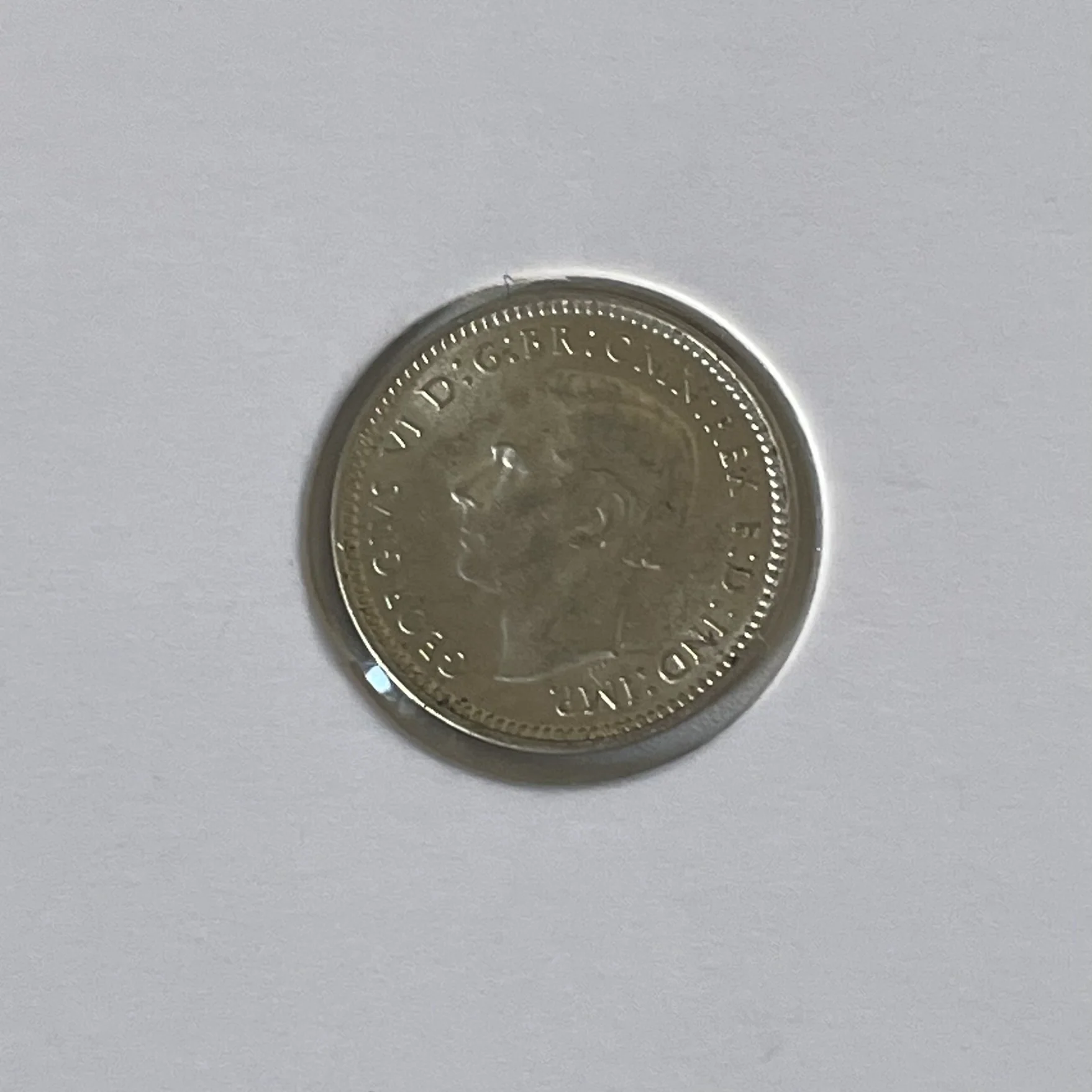 Australia 1942D 3d Threepence Silver Coin about Uncirculated - Image 2
