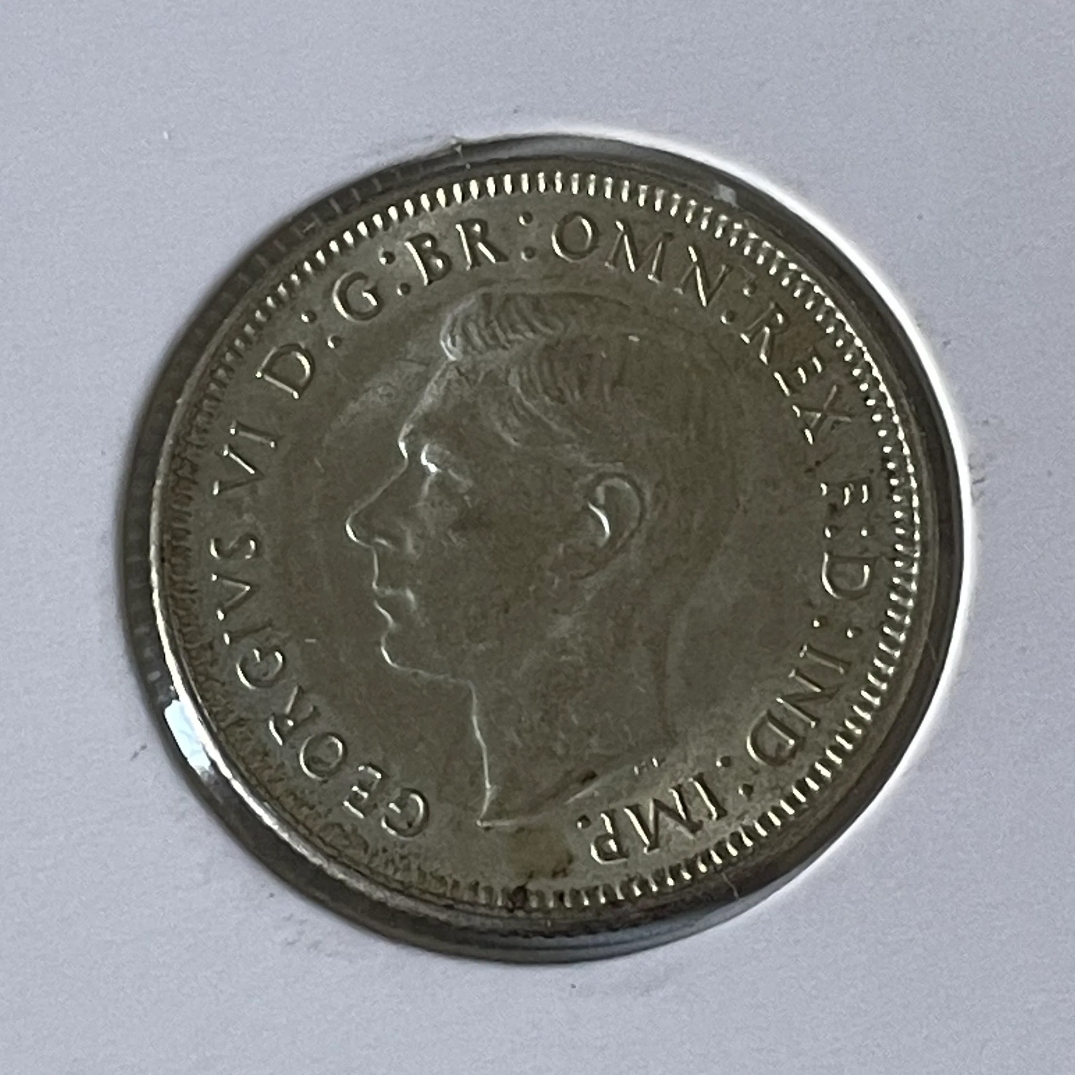 Australia 1943S San Francisco mintmark 1/- One Shilling silver coin about Uncirculated - Image 2