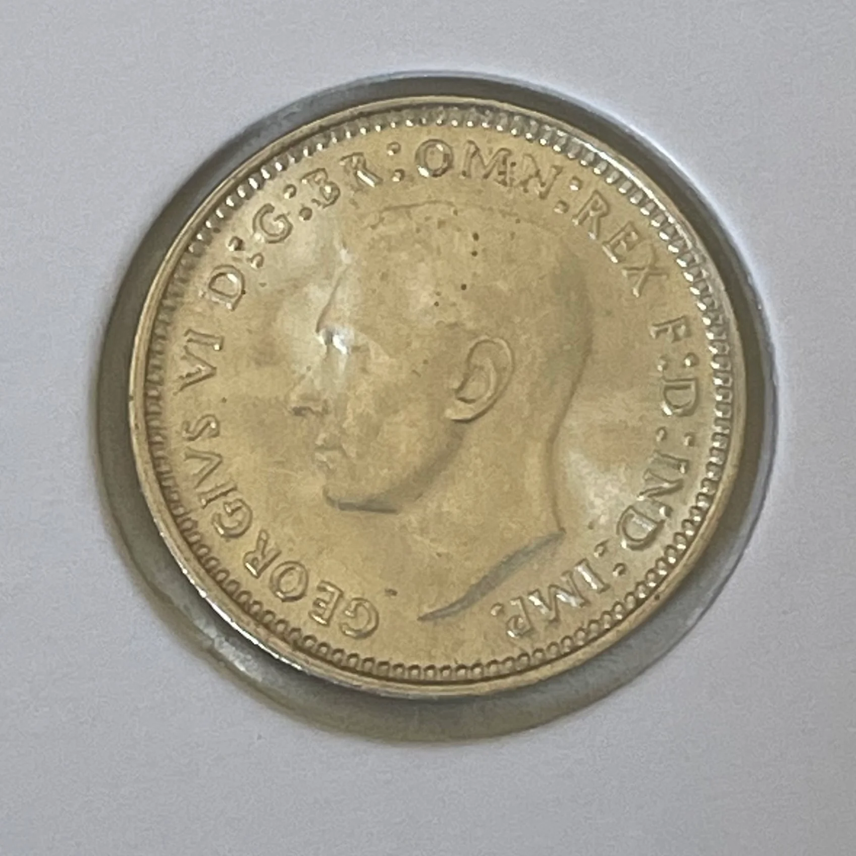 Australia 1944 3d Threepence Silver Coin Uncirculated - Image 2