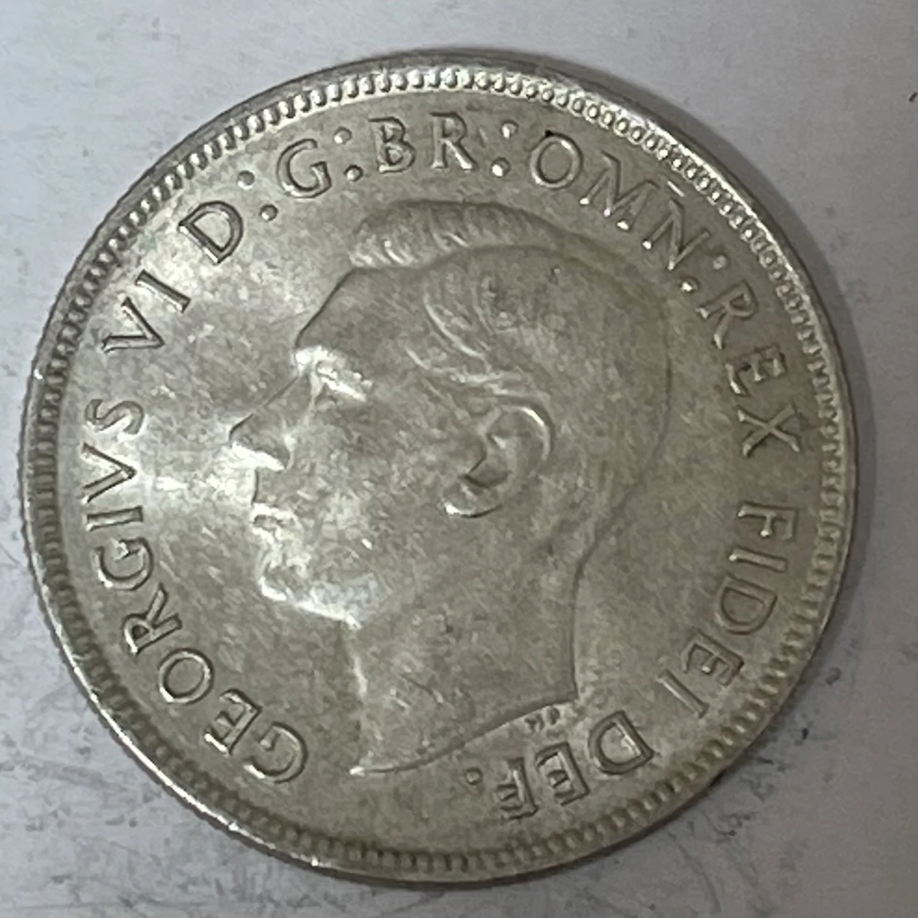Australia 1952 2/- Florin Silver Coin about Uncirculated - Image 2