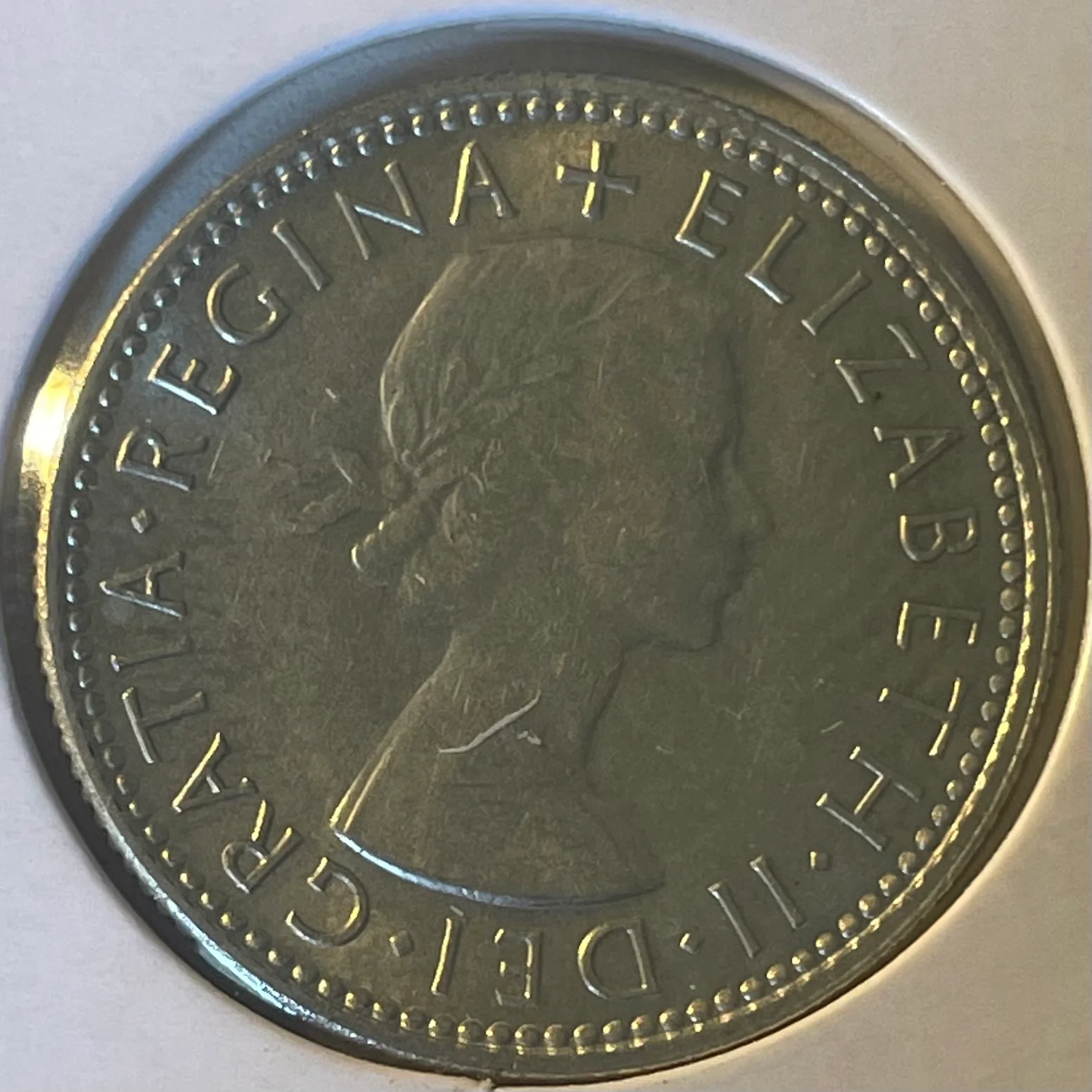 Australia 1953  1/- One Shilling silver coin about Uncirculated - Image 2