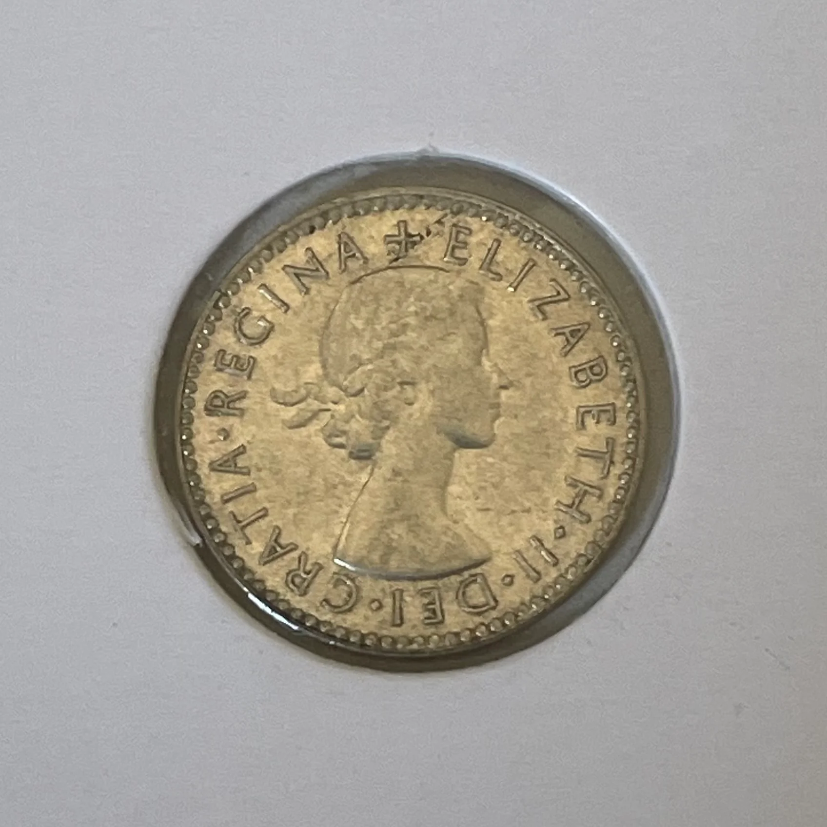 Australia 1954 3d Threepence Silver Coin about Uncirculated - Image 2