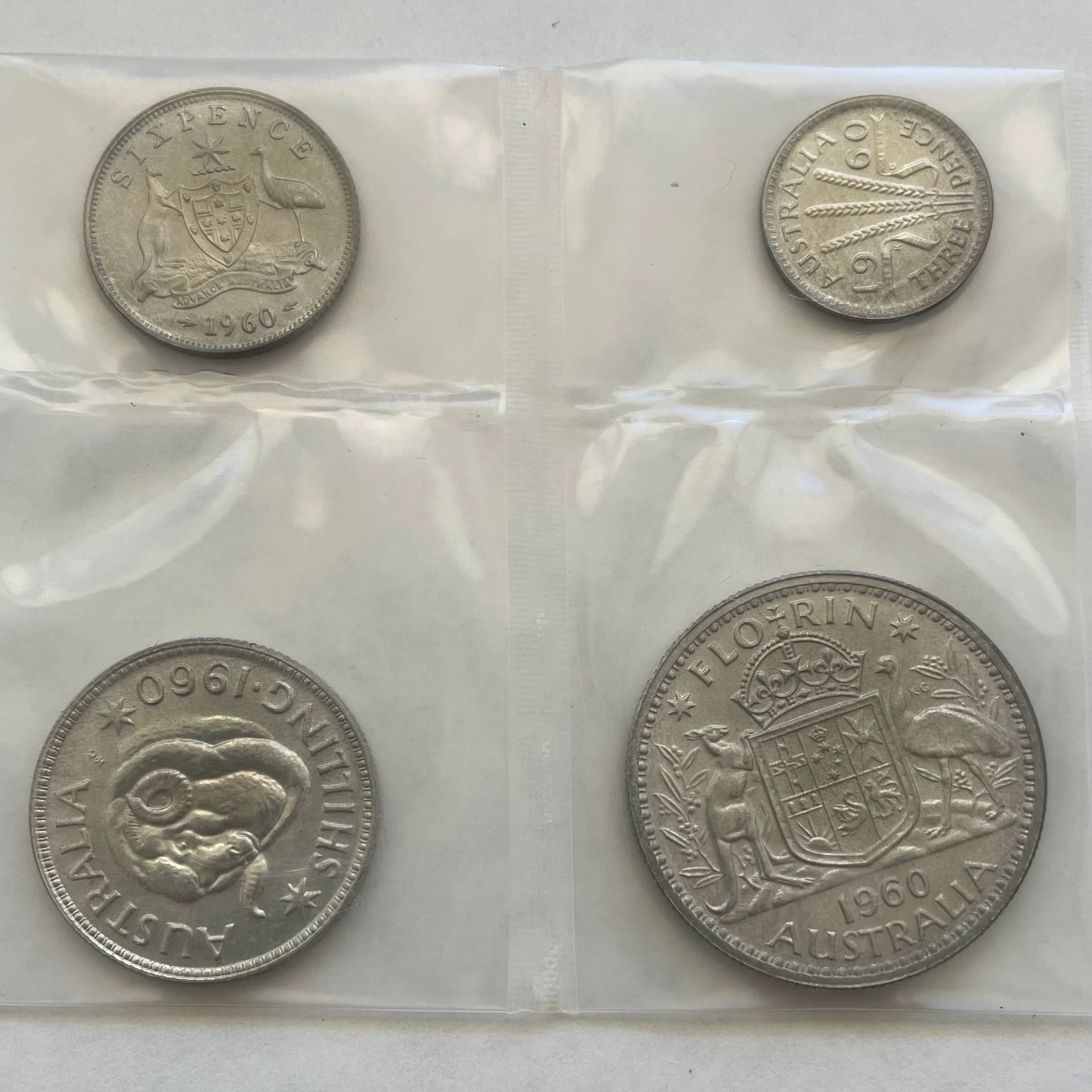 Australia 1960 Predecimal Silver Melbourne Mint Proof Set. Superb Condition