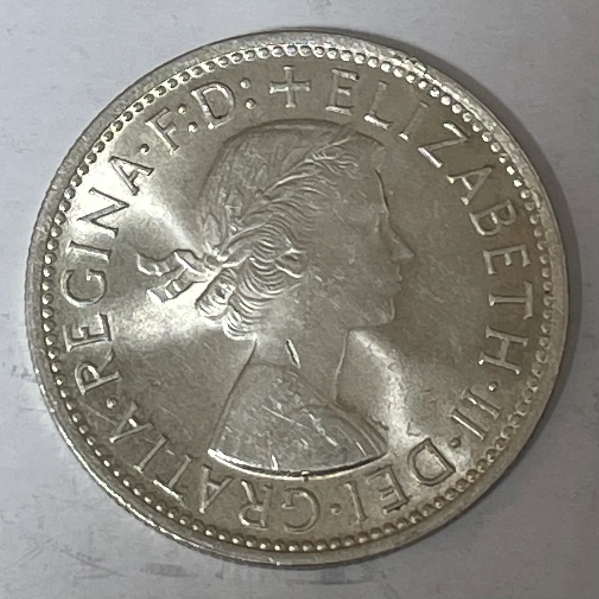 Australia 1961 2/- Florin Silver Coin Uncirculated - Image 2