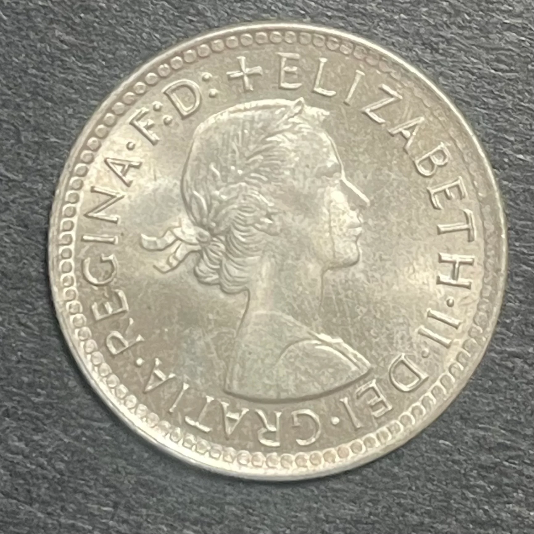 Australia 1963 6d Sixpence Silver Coin Uncirculated - Image 2