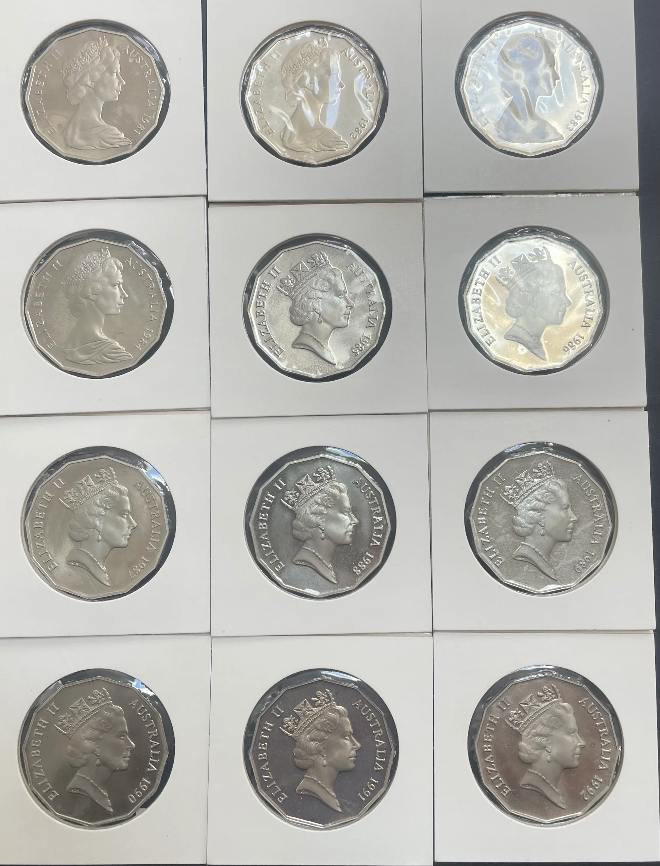 Australia 1966 - 2011 plus 2014 Royal Australian Mint Fifty Cents 50c Proof Coin Collection - Image 4