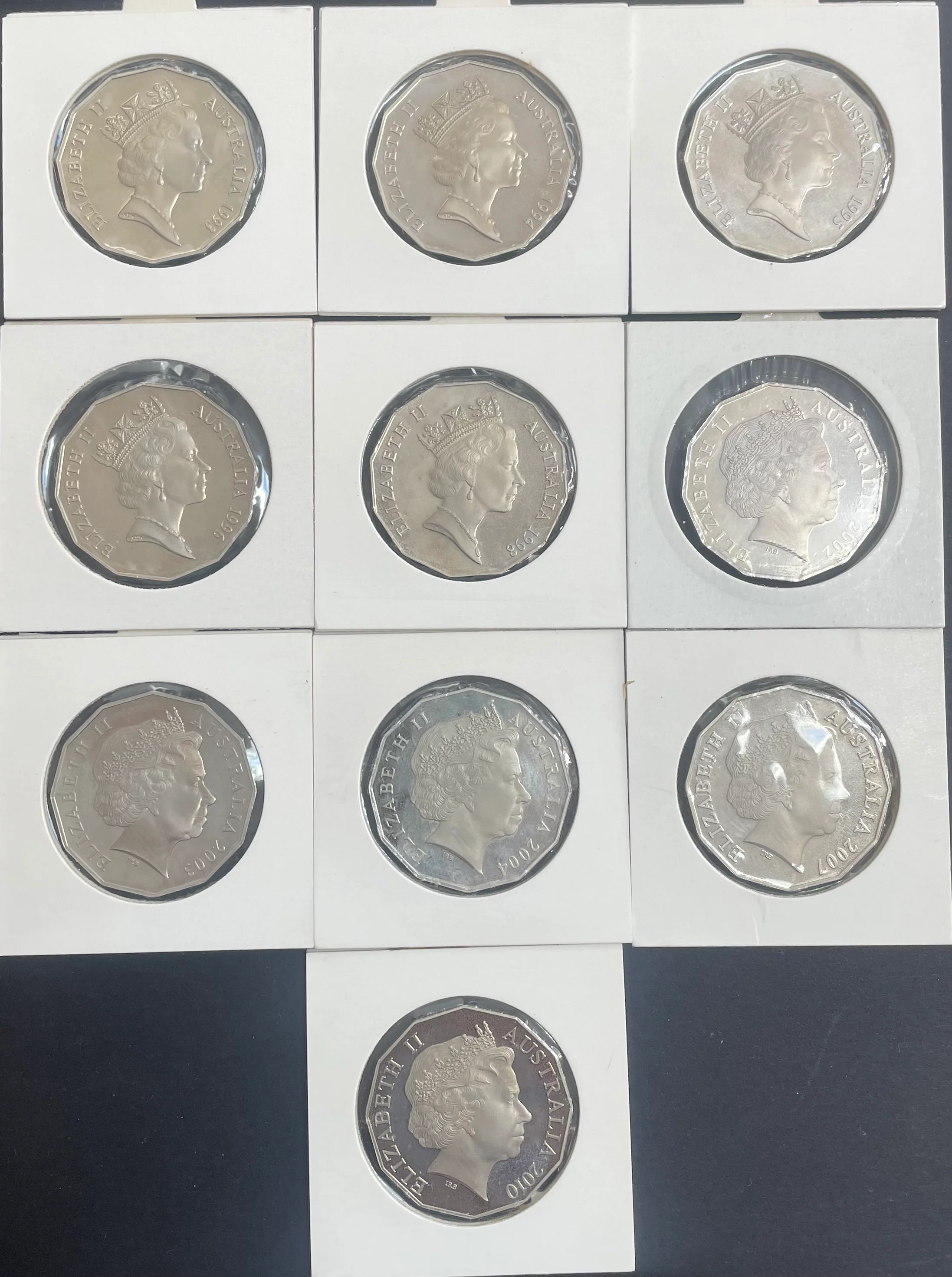 Australia 1966 - 2011 plus 2014 Royal Australian Mint Fifty Cents 50c Proof Coin Collection - Image 6