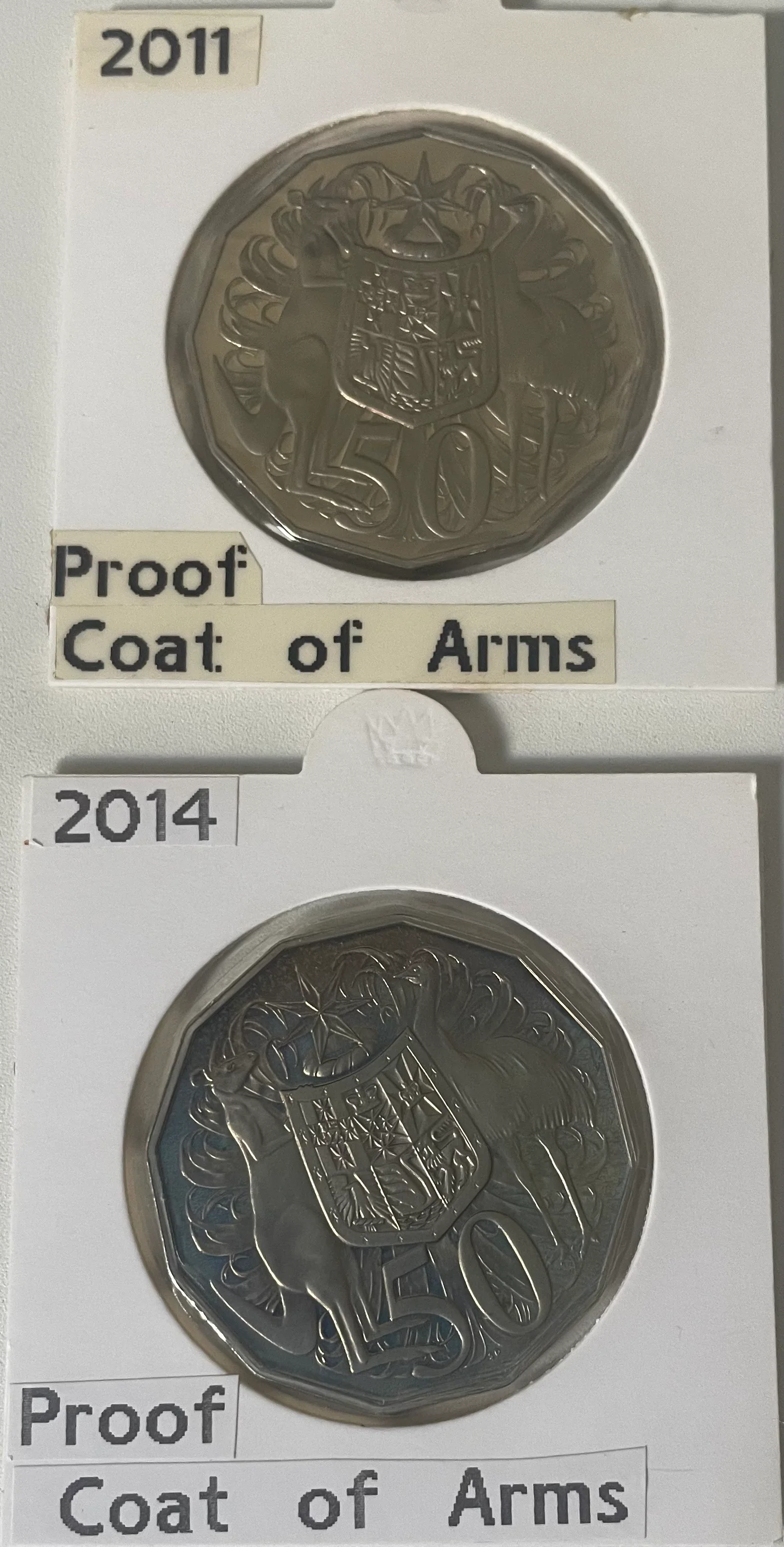 Australia 1966 - 2011 plus 2014 Royal Australian Mint Fifty Cents 50c Proof Coin Collection - Image 7