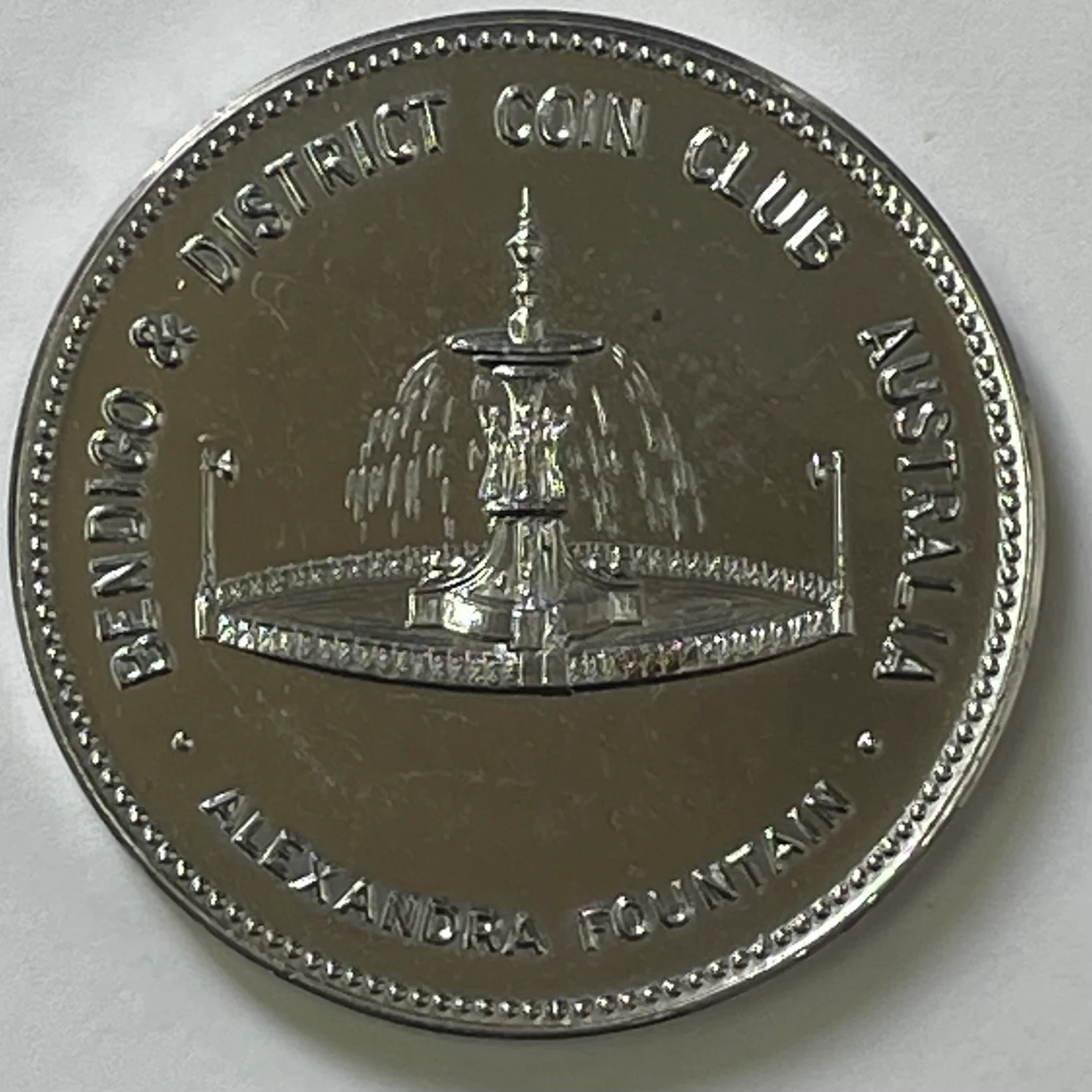 Australia 1966 Decimal Currency Changeover Bendigo Coin Club Silver Medallion - Image 2