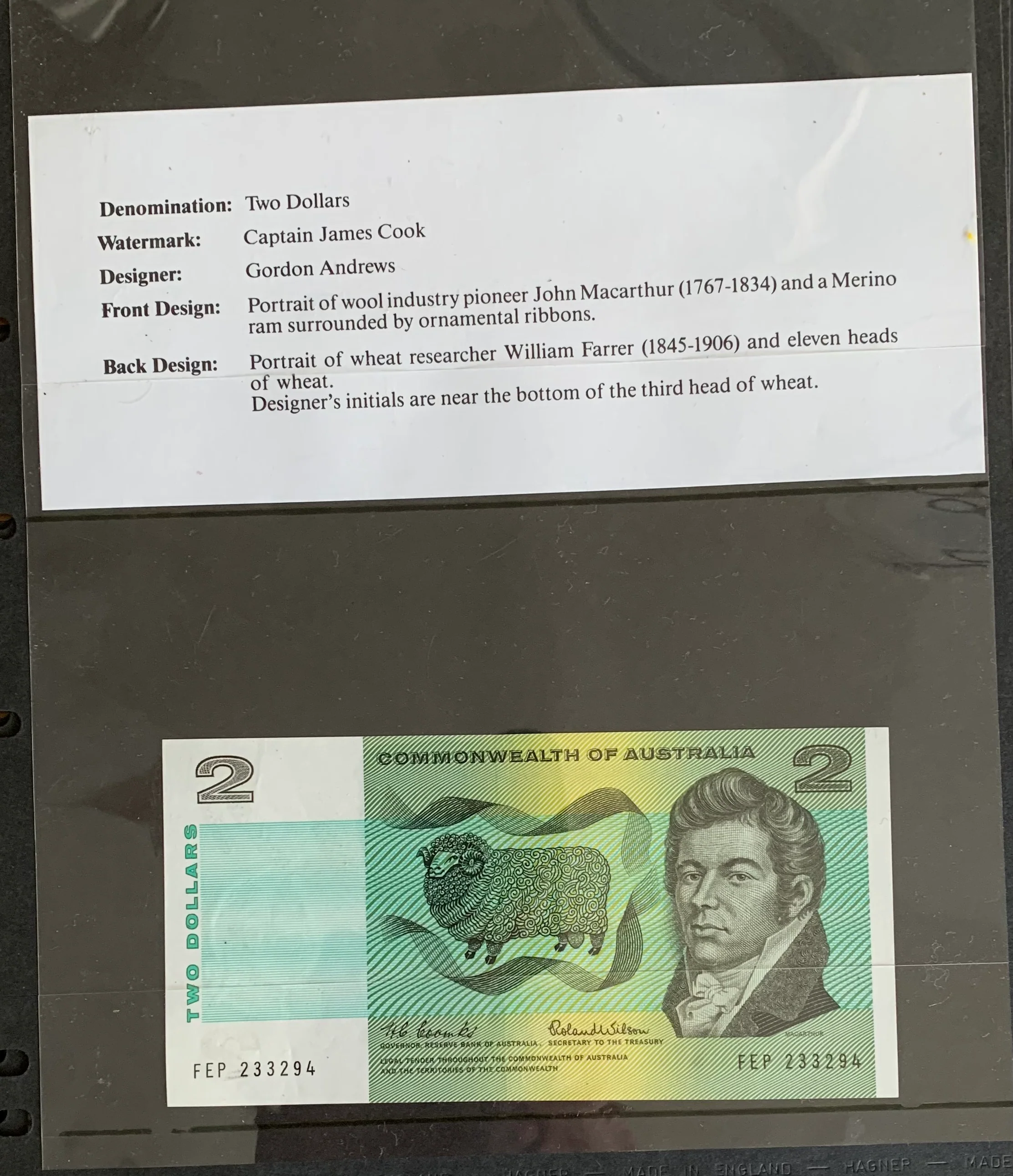 Australia 1966 Sherwood 1st Set of Decimal Australian Banknotes uncirculated - Image 4