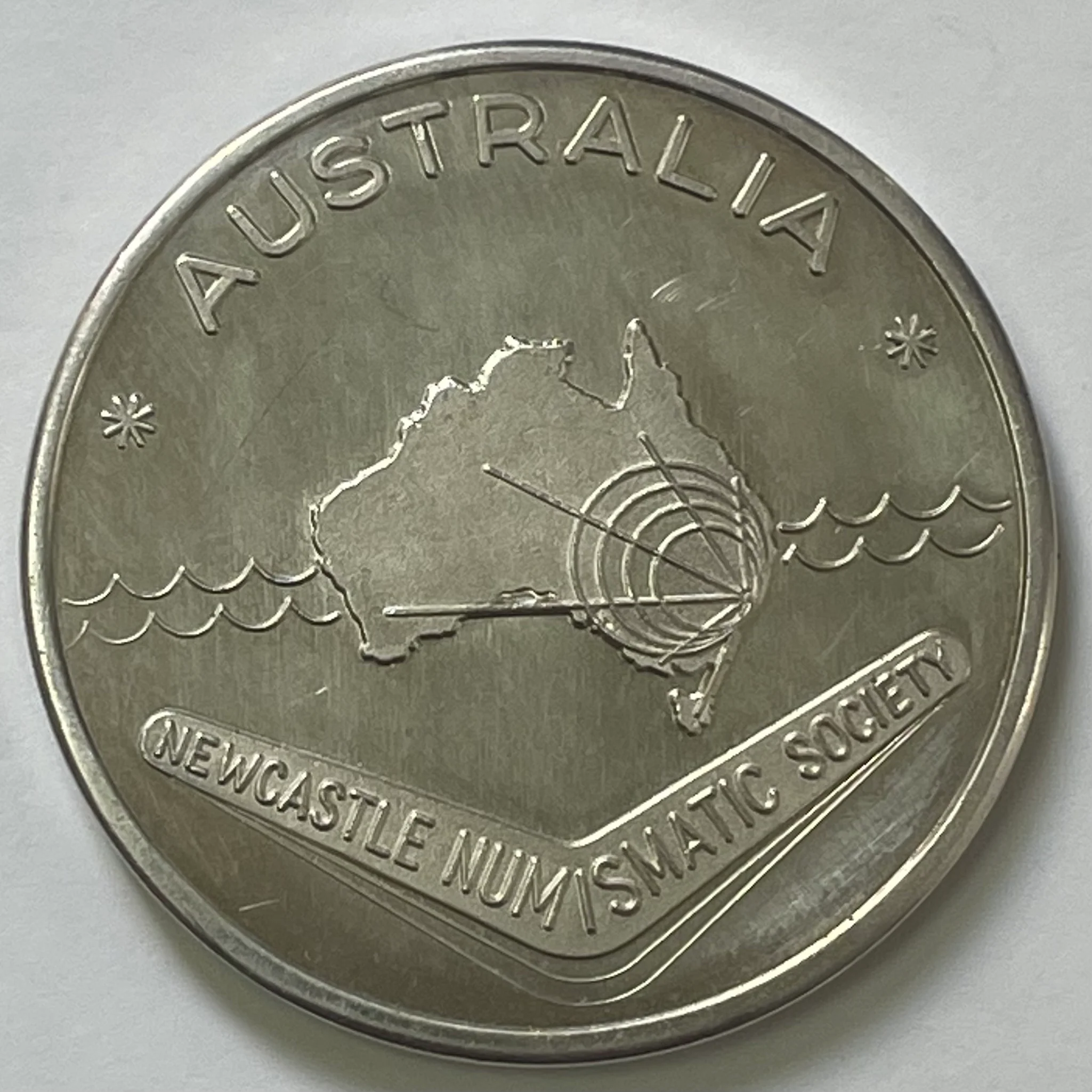 Australia 1966 Sir William Dobell  Newcastle Numismatic Society Silver Medallion - Image 2