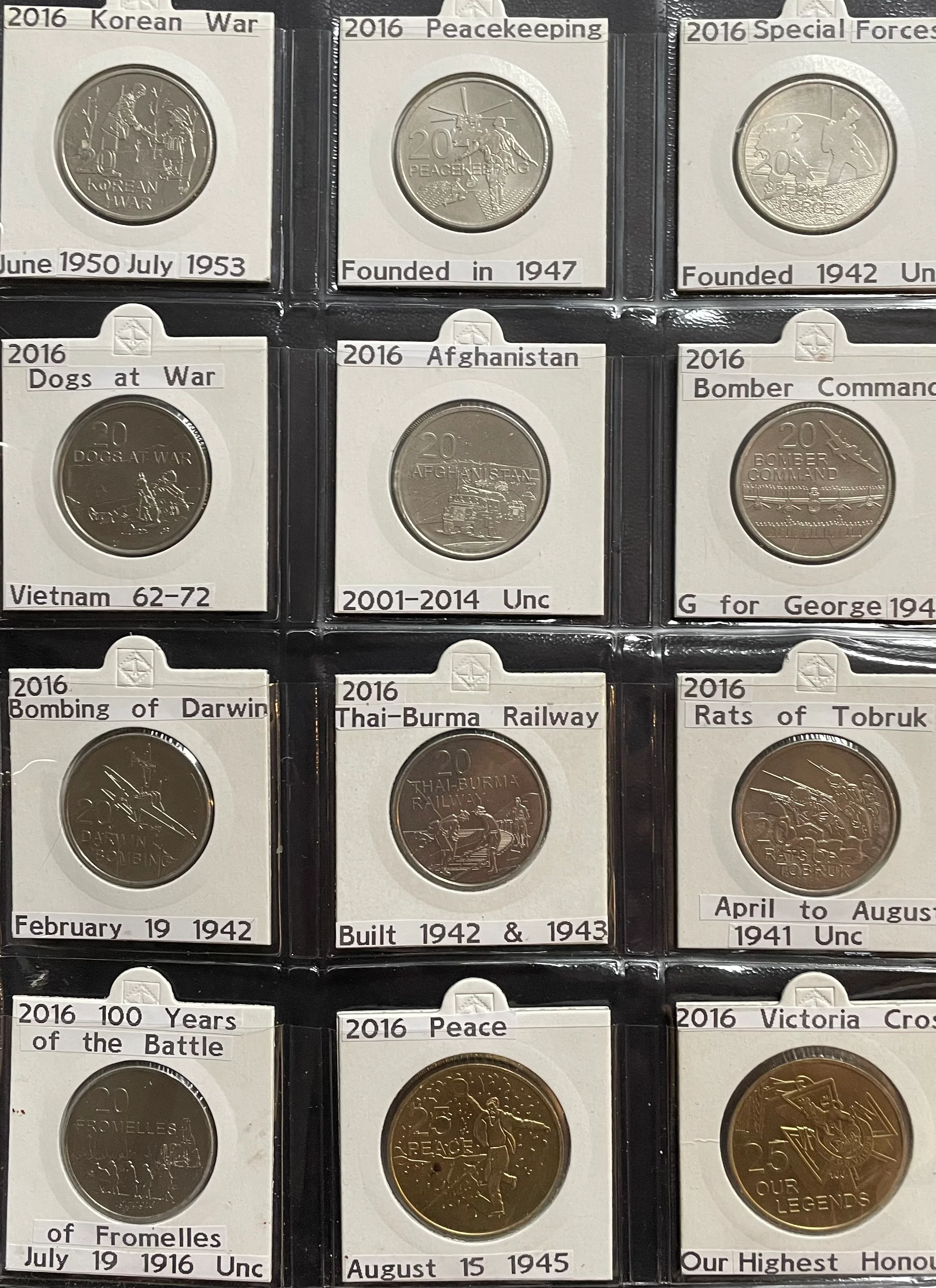 Australia 1966 to 2017 Uncirculated Twenty Cents 20c Collection 125 Coins - Image 10