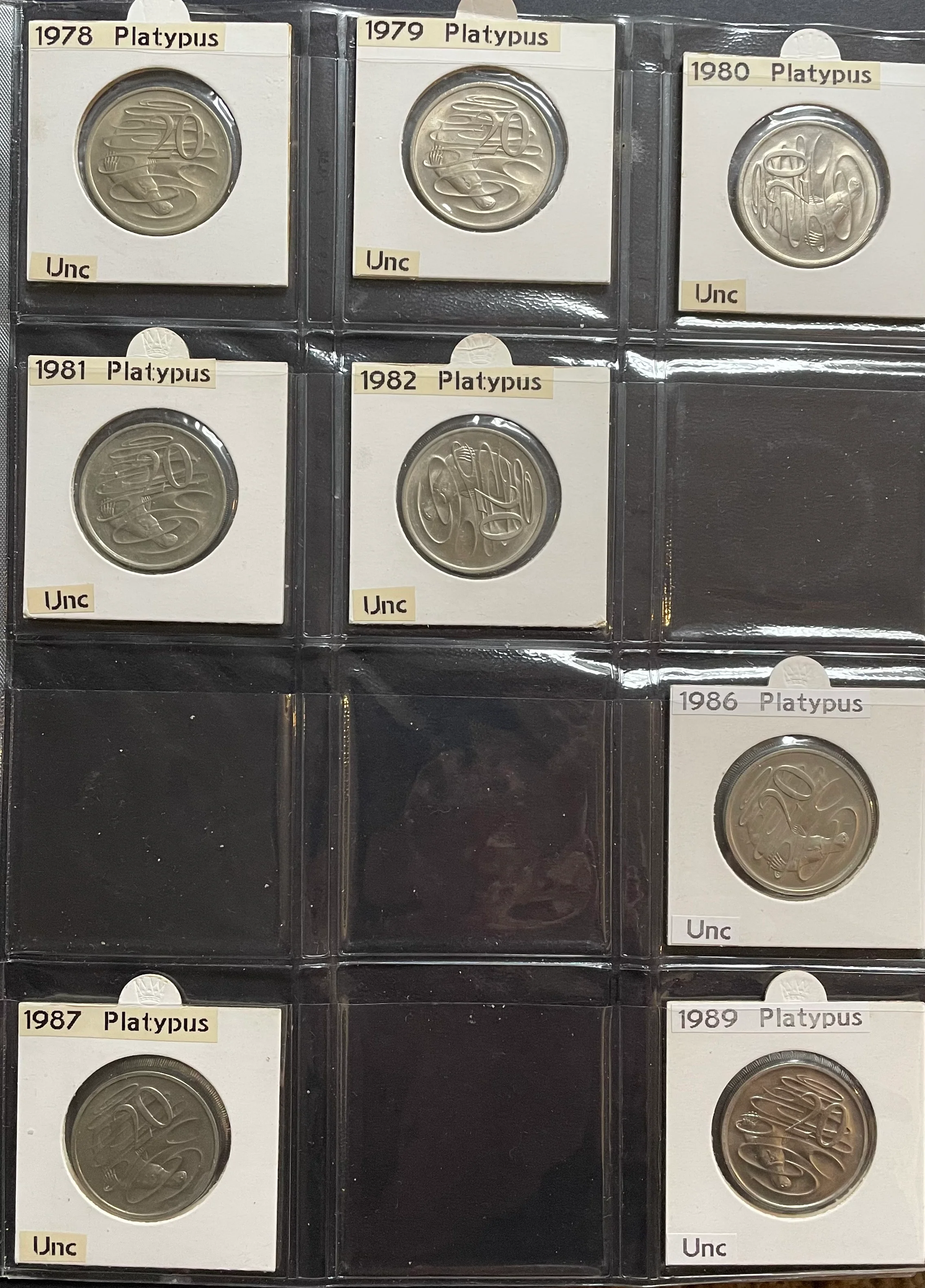 Australia 1966 to 2017 Uncirculated Twenty Cents 20c Collection 125 Coins - Image 2