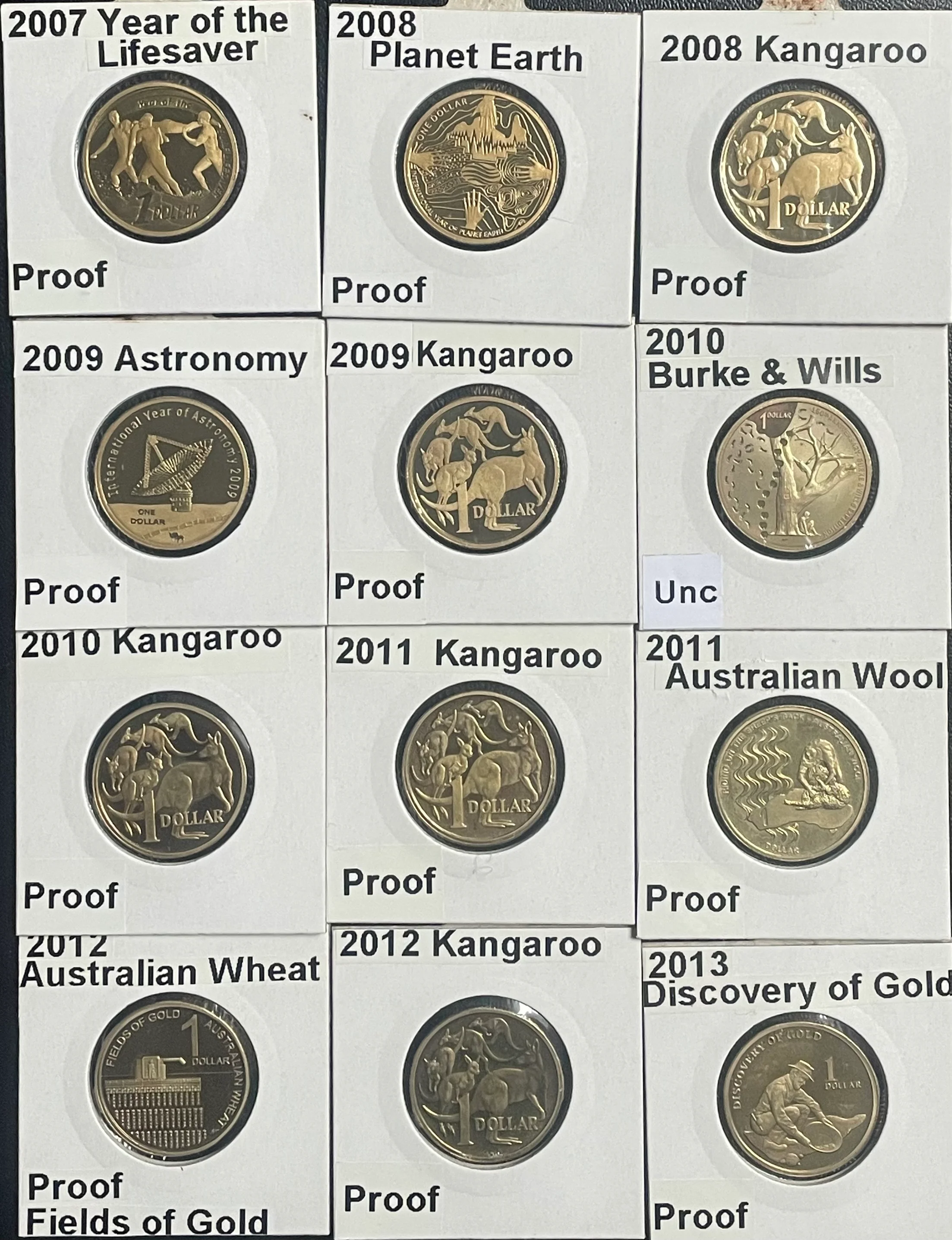 Australia 1984 to 2016 $1 One Dollar Proof Collection 40 Coins - Image 5