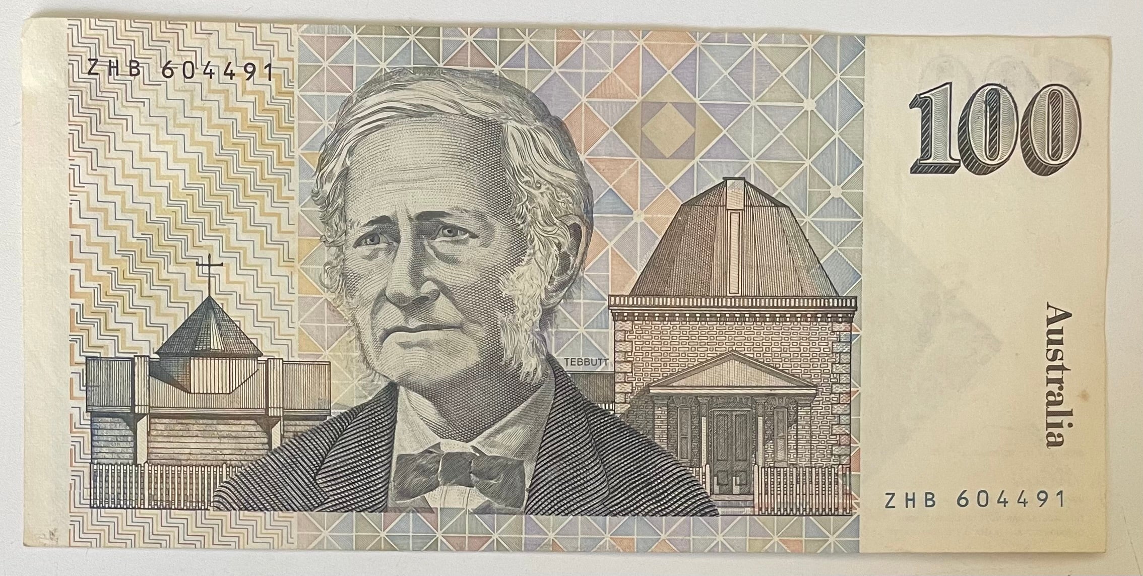 Australia 1990 $100 Higgins Fraser Circulated Banknote. R612 - Image 2