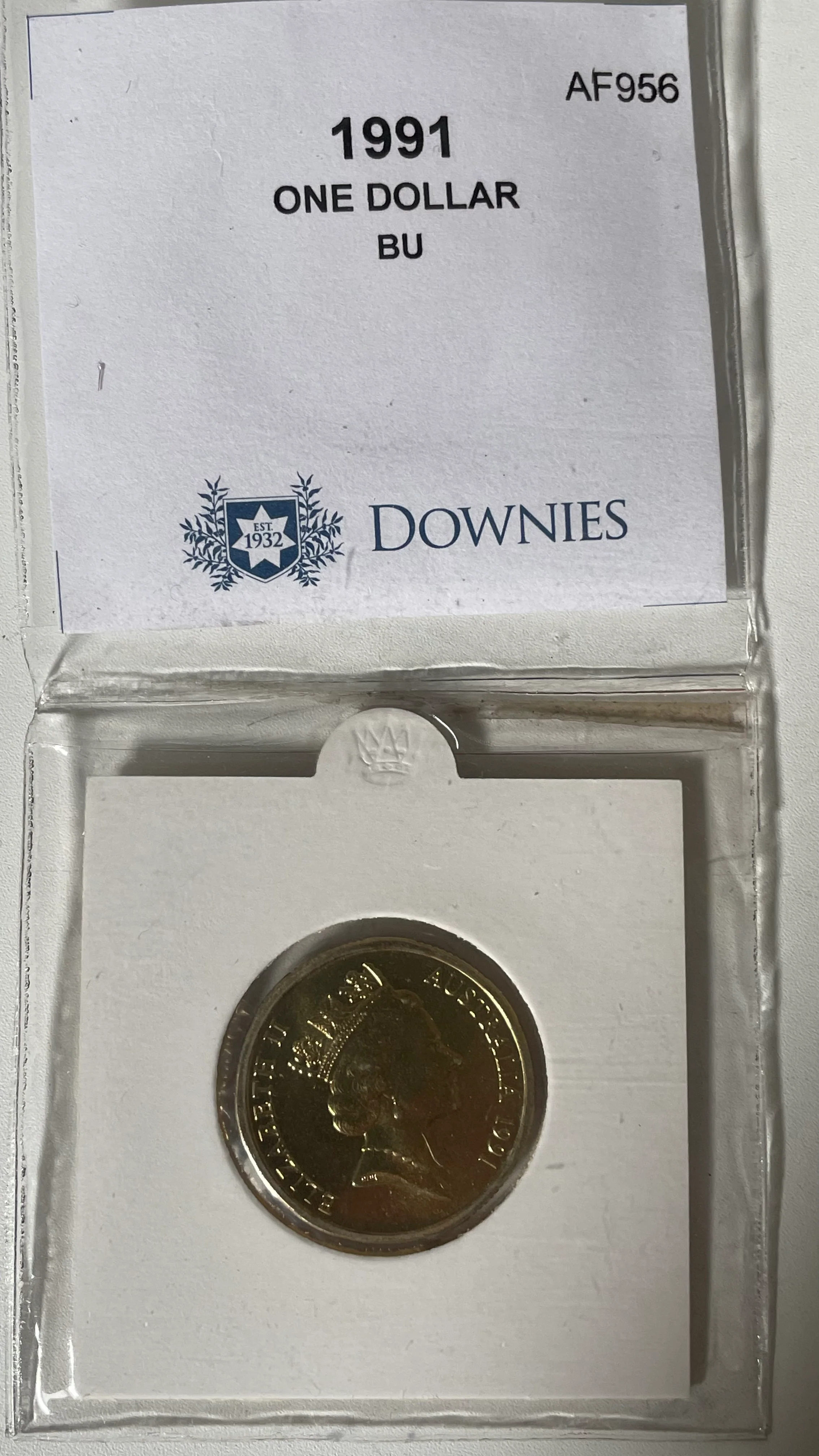 Australia 1991 $1 One Dollar Mob of Roos coin uncirculated