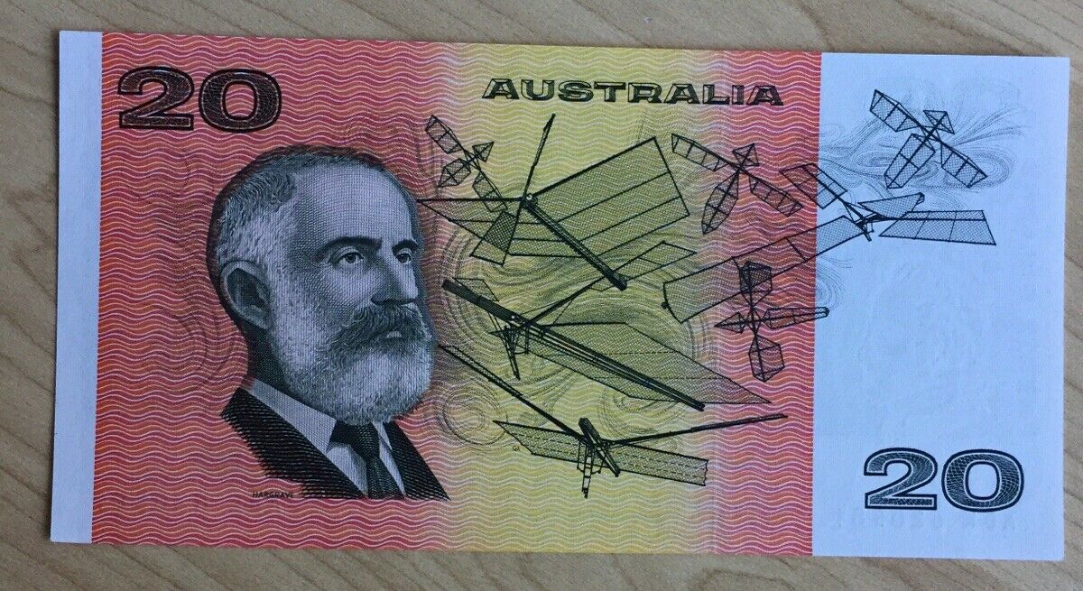 Australia 1994 $20 ADK Fraser Evans Last Prefix R415L Uncirculated - Image 2
