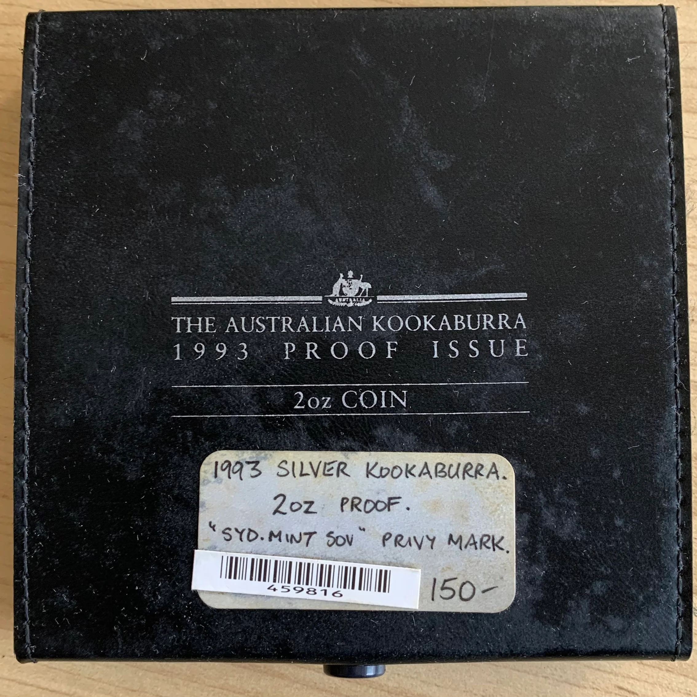 Australia 1993 Perth Mint $2  Kookaburra "Sydney Mint Sovereign" 2oz .999 Silver Proof - Image 3