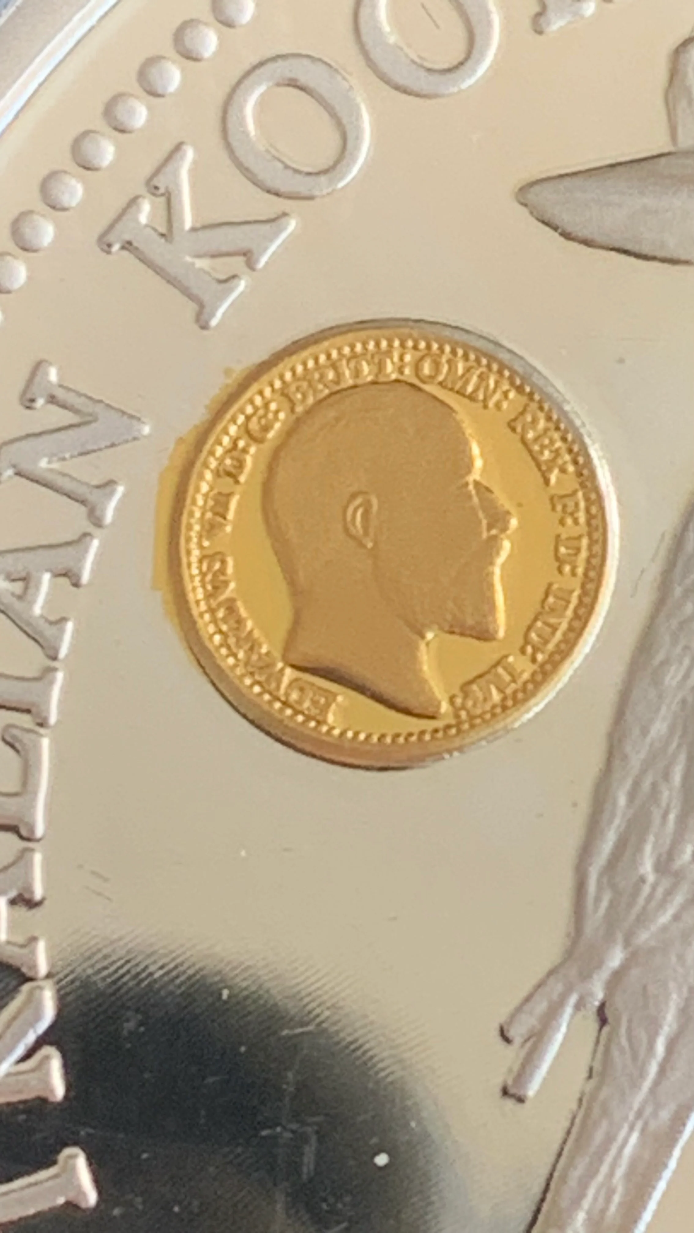 Australia 1994 Perth Mint $2 "King Edward VII Privy Mark" Kookaburra 2oz .999 Silver Proof - Image 2