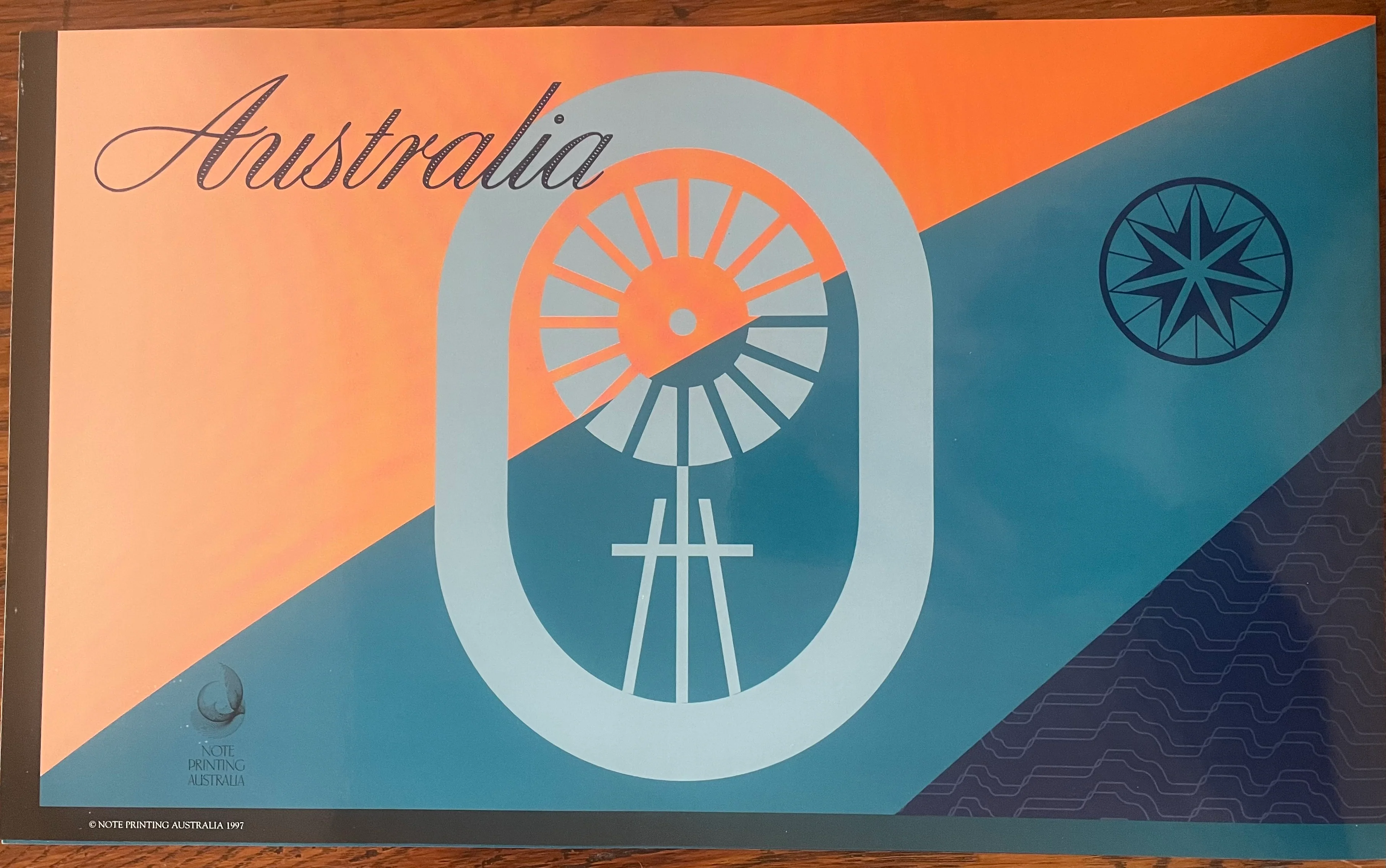 Australia 1997 $10 Polymer Evans/Macfarlane Uncut Vertical Pair Red Serial Number Banknote Folder - Image 4