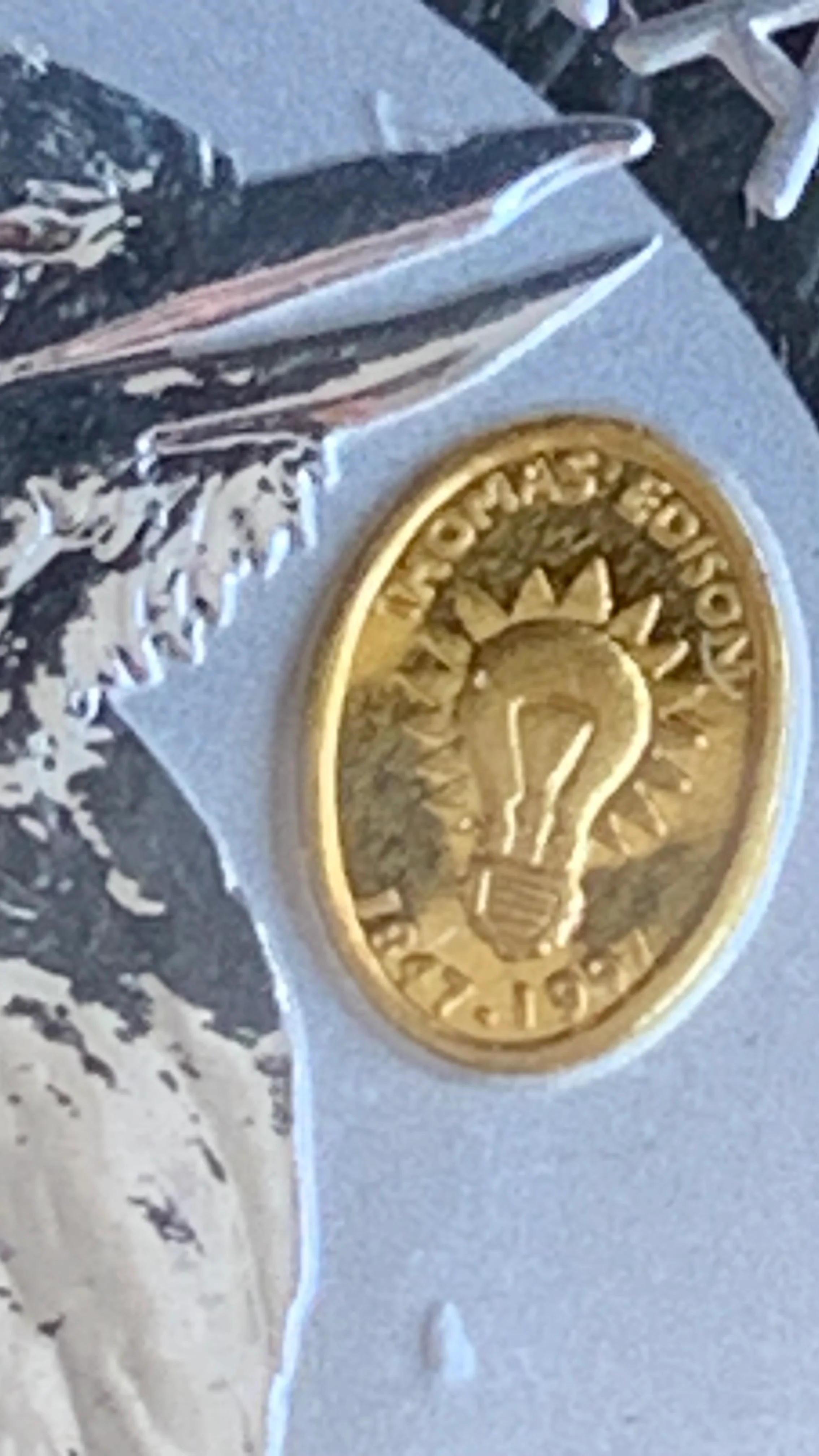 Australia 1997 Perth Mint Kookaburra "Thomas Edison" Privy Mark 1oz .999 Silver Coin - Image 3