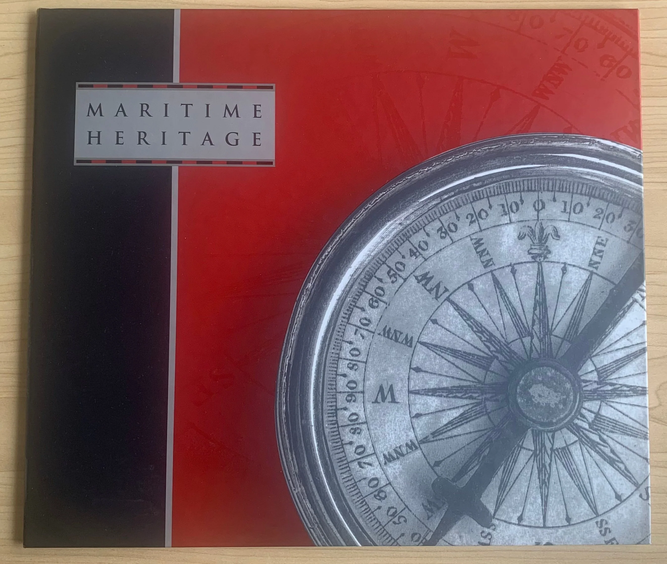 1999 $20 Maritime Heritage overprint in Black on Polymer Note in Portfolio folder with stamps - Image 3