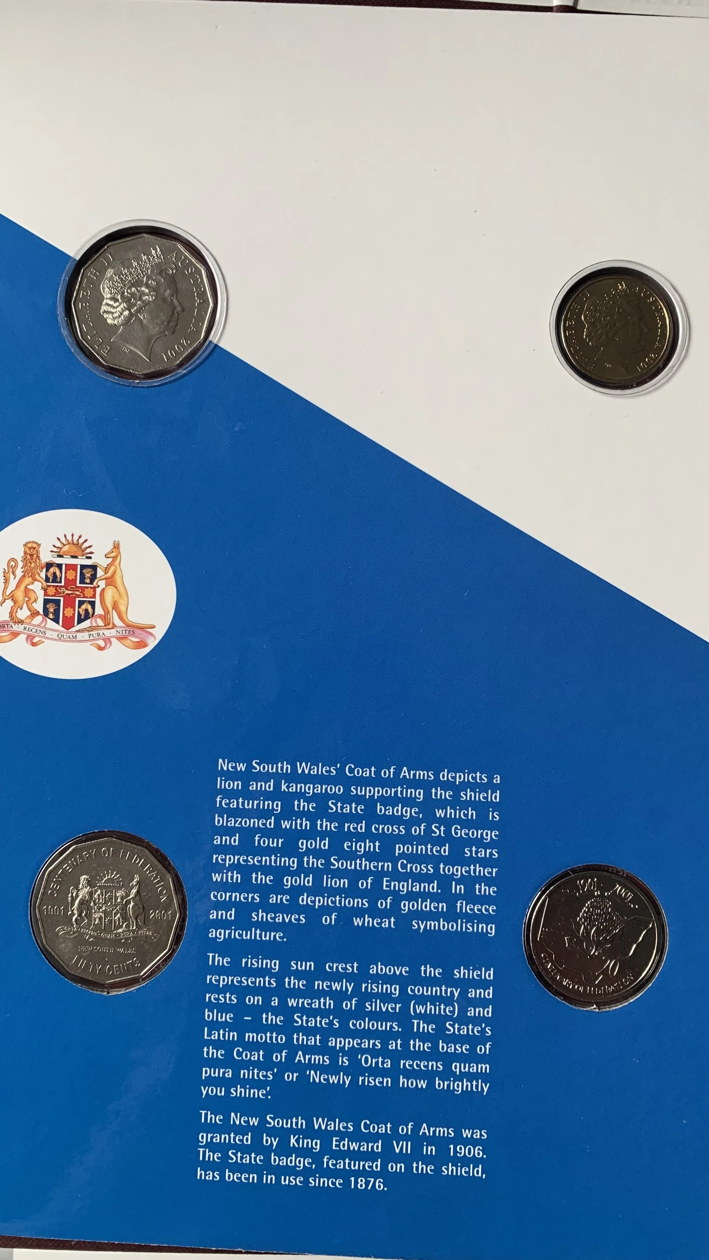 Australia 2001 Centenary of Federation Set of 9 States & Territories 20c & 50c Uncirculated Collection - Image 10