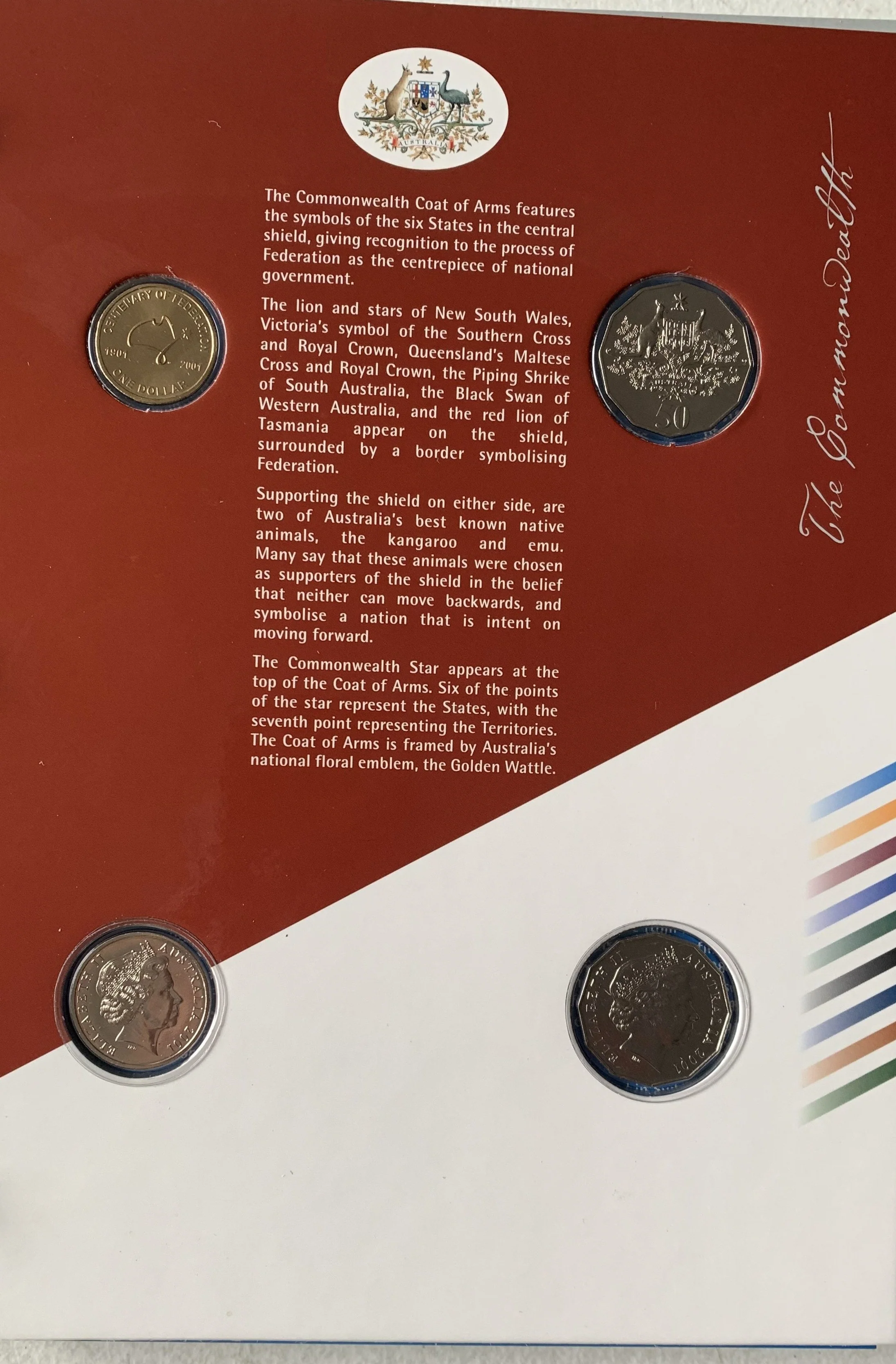 Australia 2001 Centenary of Federation Set of 9 States & Territories 20c & 50c Uncirculated Collection - Image 2