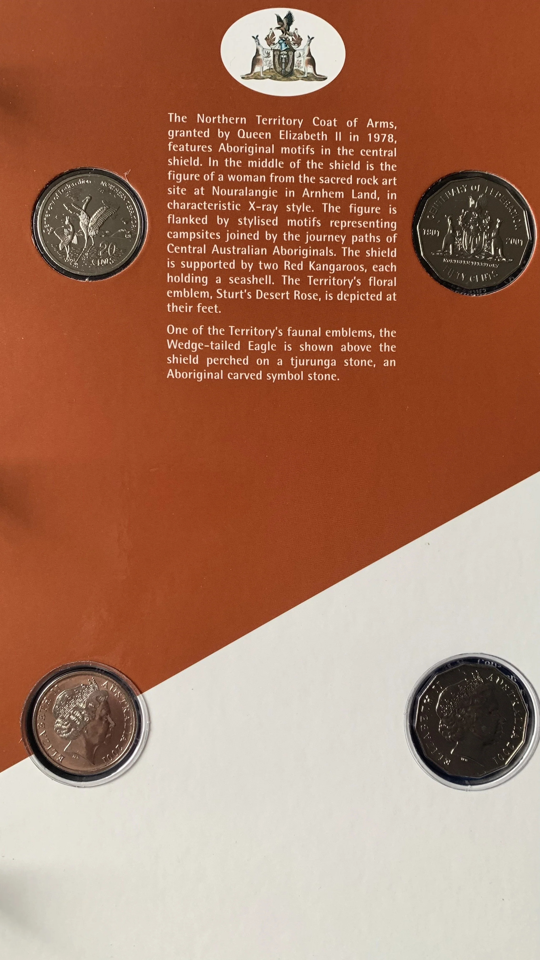 Australia 2001 Centenary of Federation Set of 9 States & Territories 20c & 50c Uncirculated Collection - Image 5