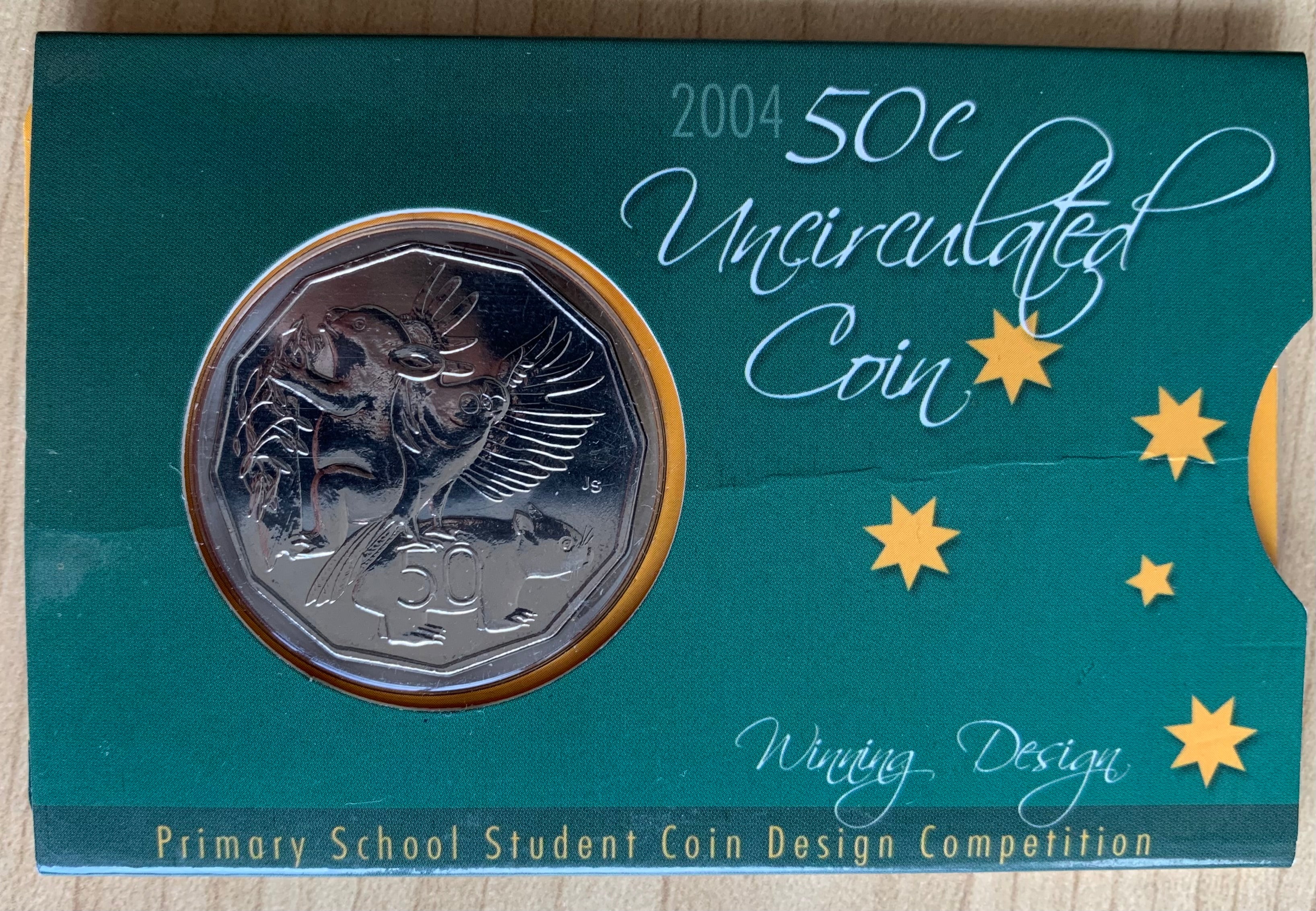 Australia 2004 50c Primary School Student design Uncirculated Coin