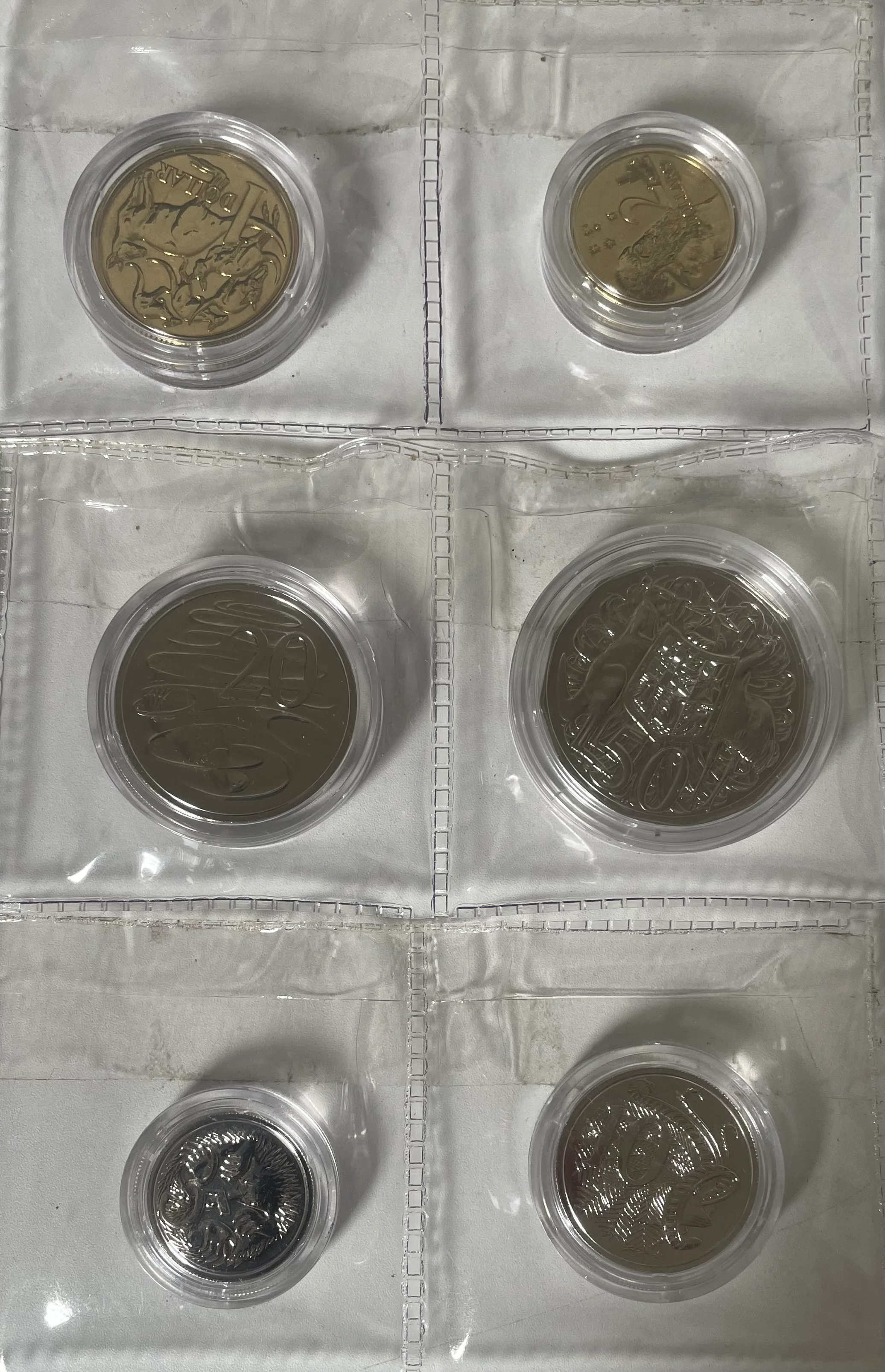 Australia 2004 5c, 10c, 20c, 50c, One Dollar $1 & $2 Two Dollar uncirculated set coins - Image 2