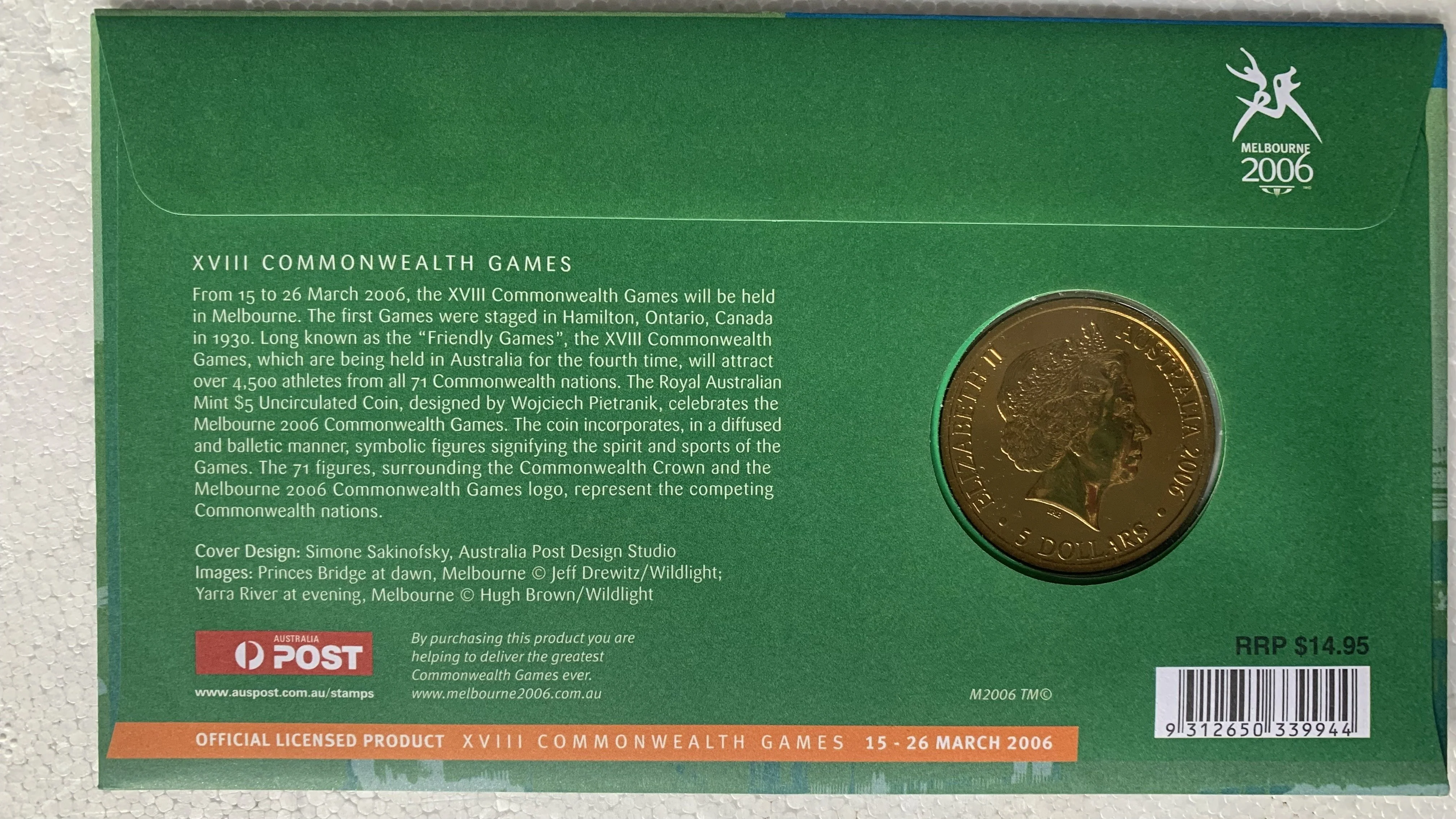 Australia 2006 Commonwealth Games $5 PNC - Image 2
