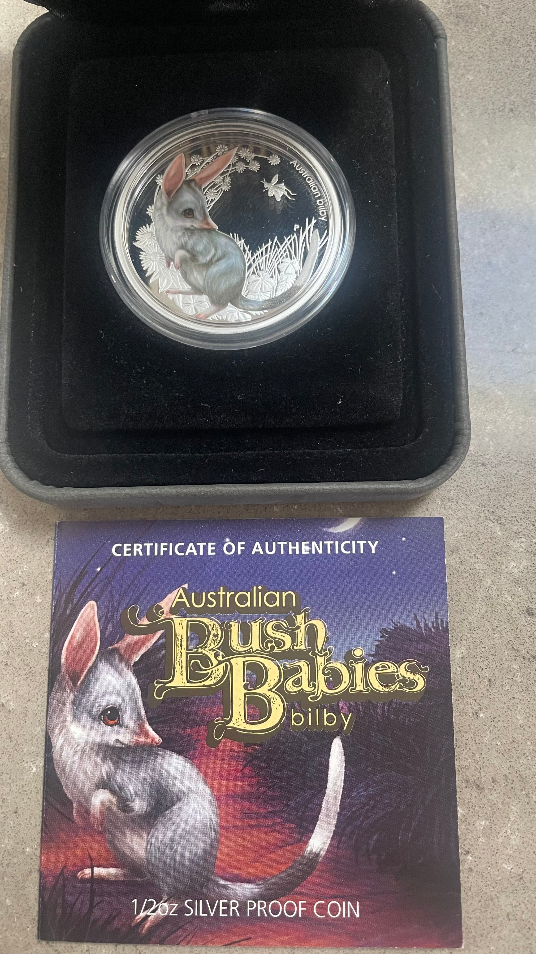 Australia 2011 50c Perth Mint Australian Bush Babies Bilby 1/2oz Silver Coin - Image 2