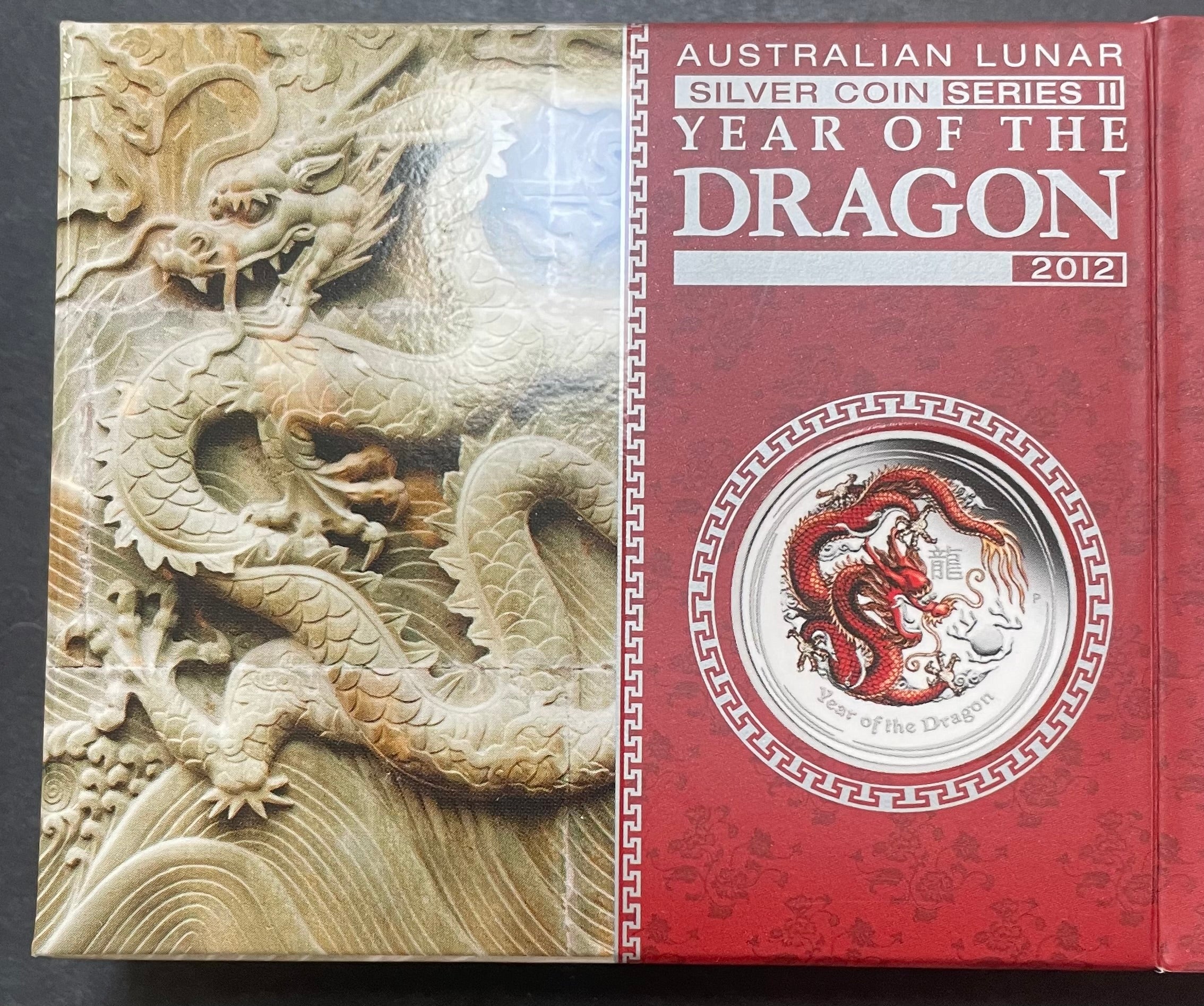 Australia 2012 $1 Year of the Dragon Proof .999 1oz Coloured Silver Coin - Image 3