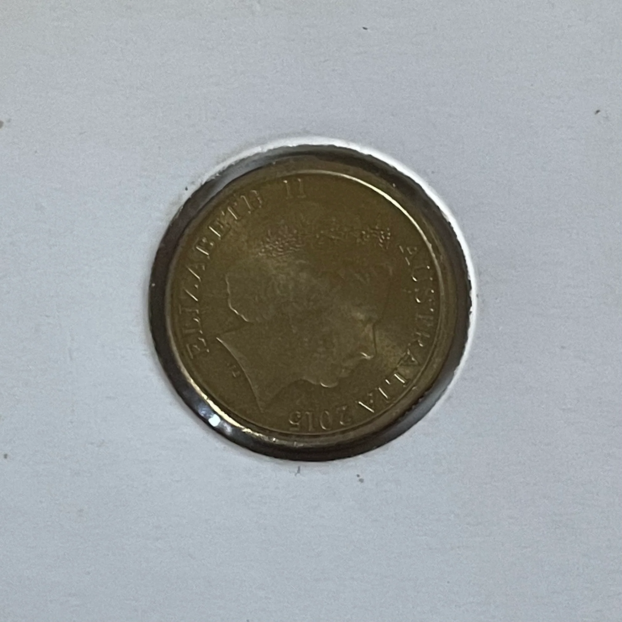 Australia 2015 Coloured $2 Lest We Forget Poppy Counterstamp Coin in 2 x 2 - Image 2