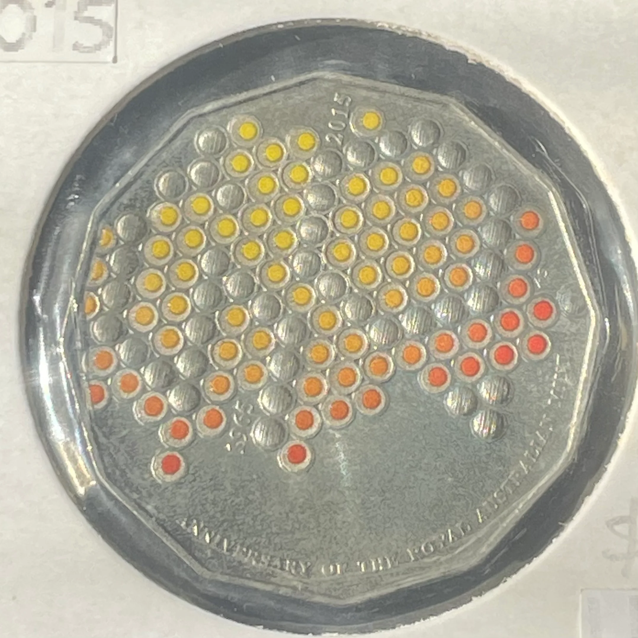 Australia 2015 Royal Australian Mint Fifty Cents 50c 50th Anniversary of RAM coloured 50 Cent  Uncirculated Coin