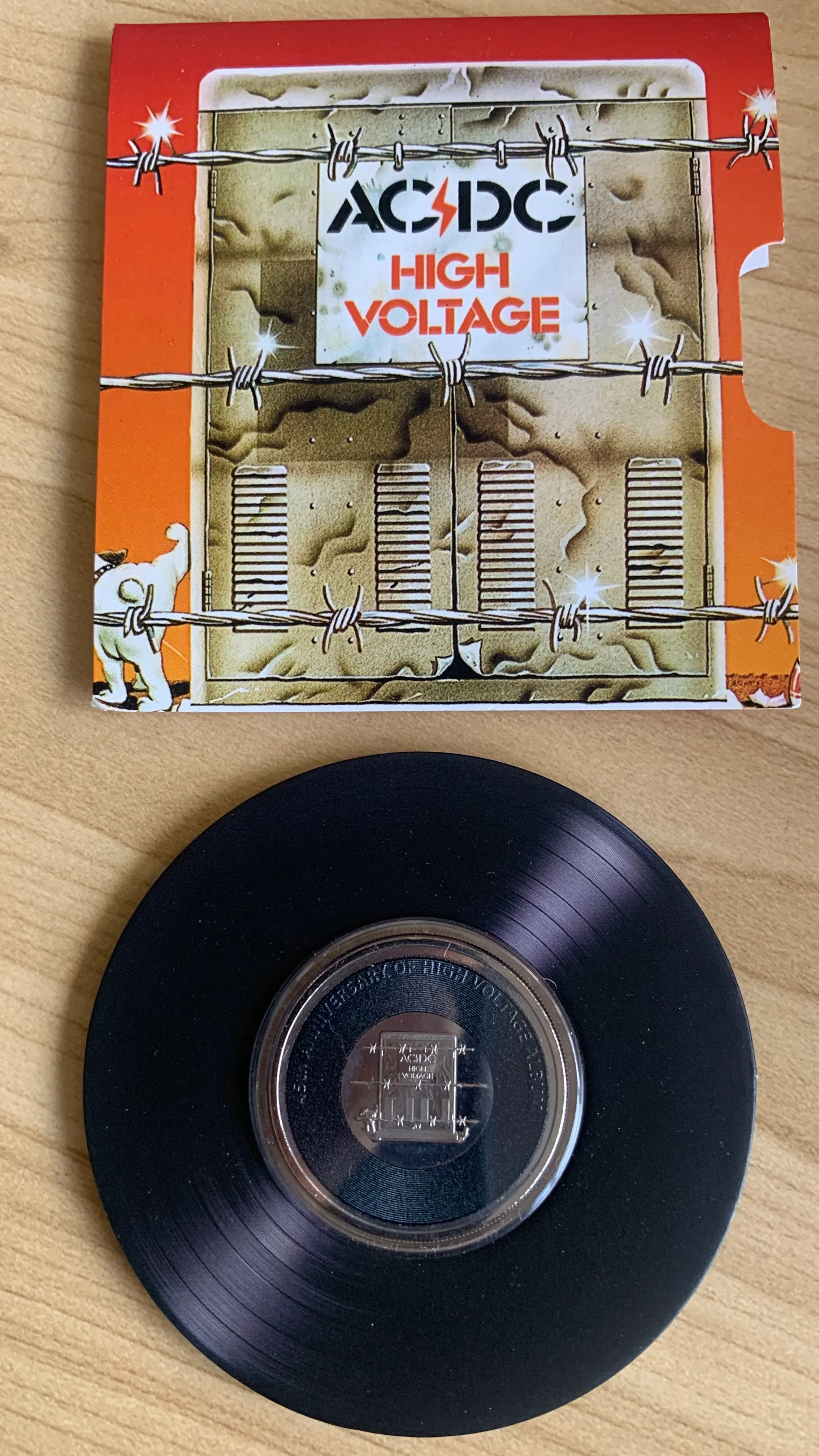 Australia 2020 Royal Australian Mint AC/DC ACDC 20c Coloured Uncirculated Coin High Voltage