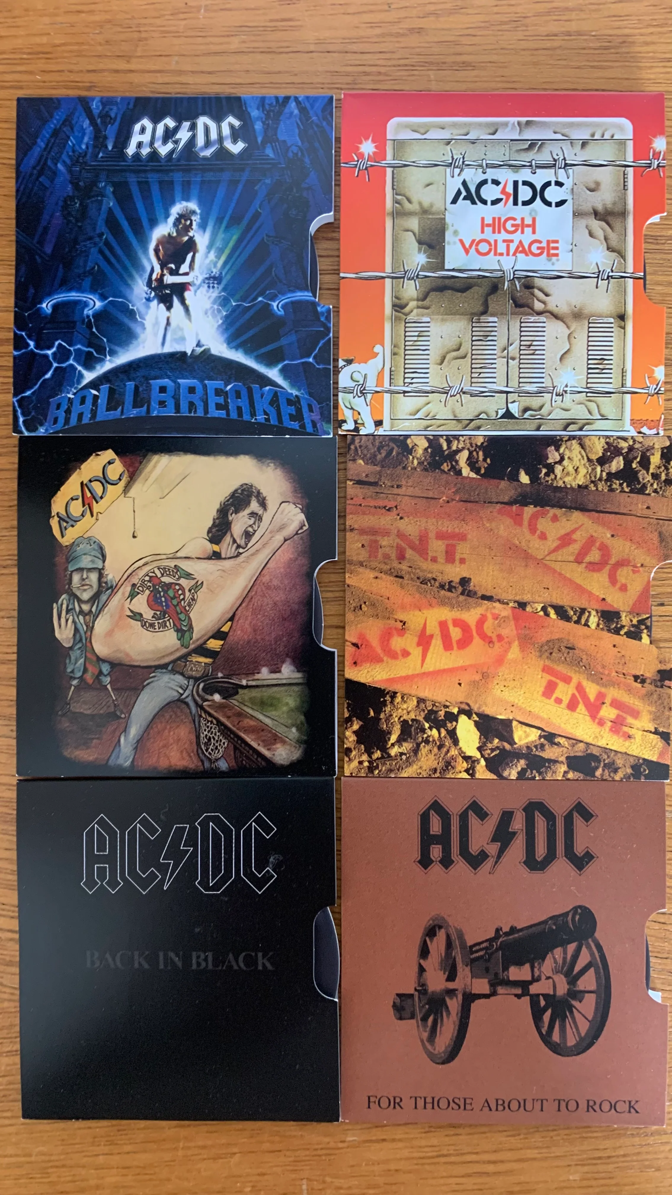 Australia 2021 Royal Australian Mint AC/DC ACDC 20c Uncirculated Coin Set 6. Volume 2
