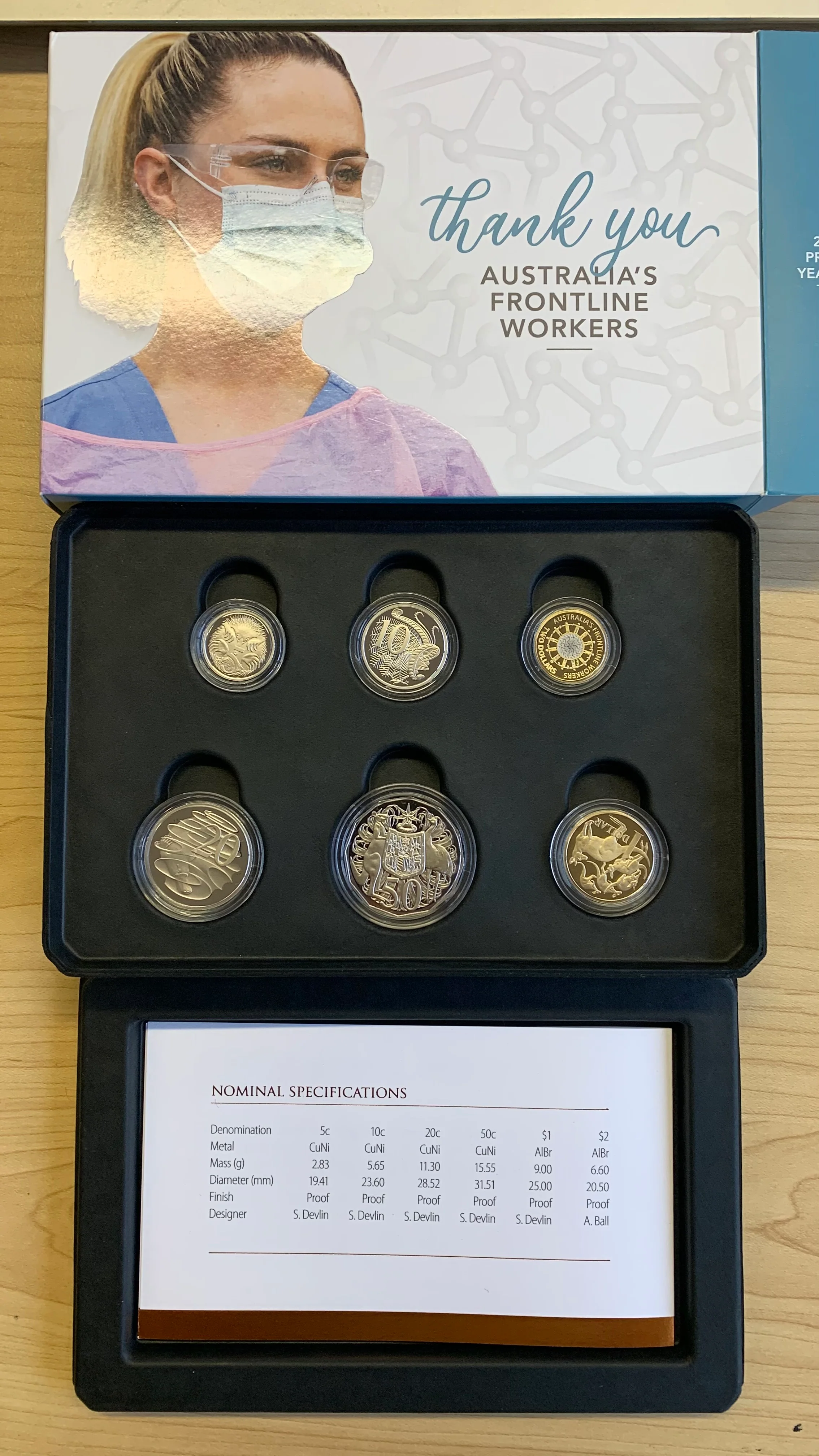 Australia 2022 RAM Frontline Workers Proof Coin Set