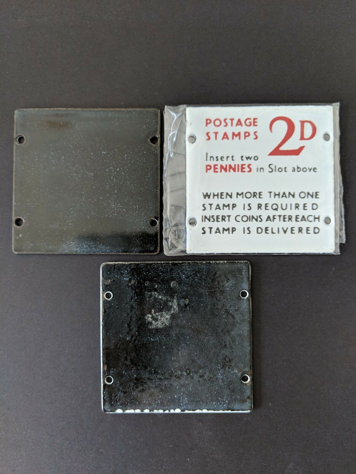 Australia 3 Coil machine Postage Stamp Plates ½d, 1d, 2d Interesting Rarely Seen - Image 2