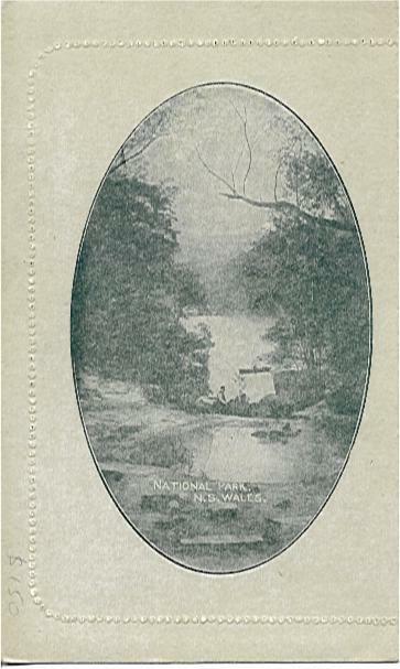 Australia letter card 1d Grey Kangaroo National Park, NSW Mint. animal LC 14-92B