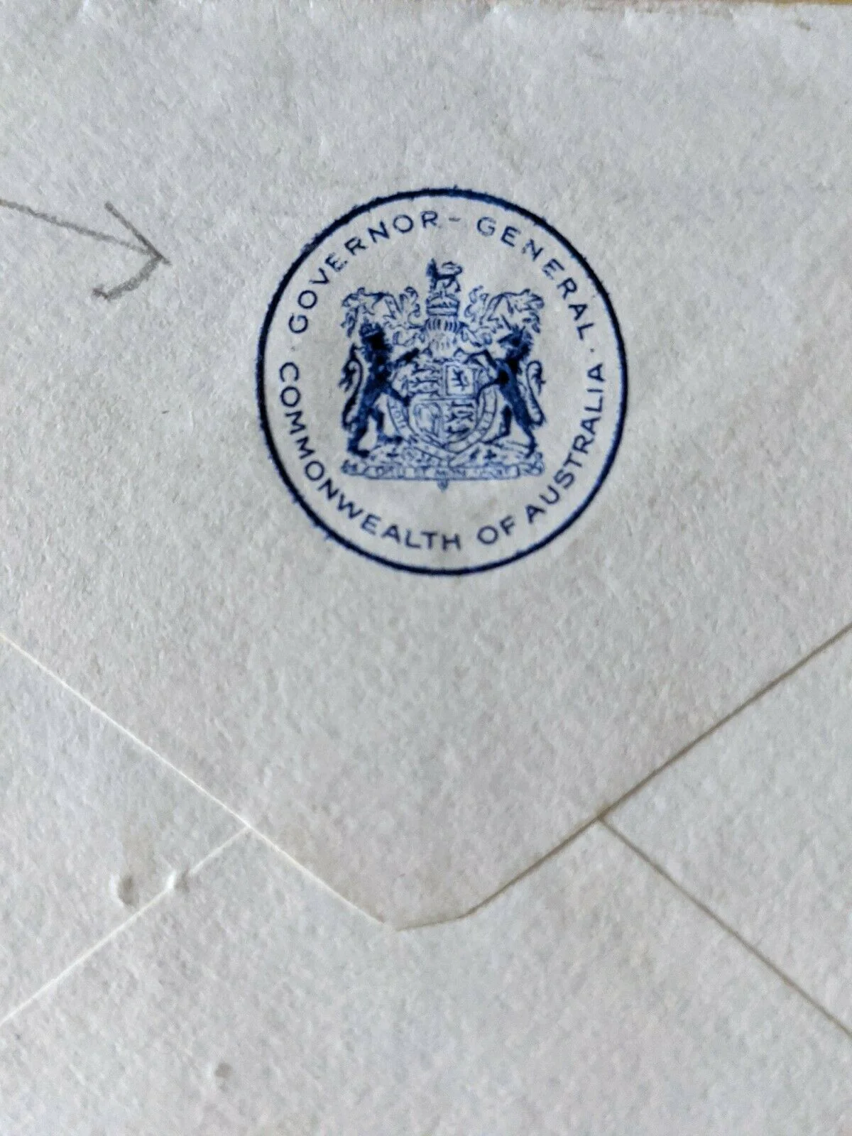 Australia Letter From Governor General by clipper mail 1'6 Stamp - Image 3