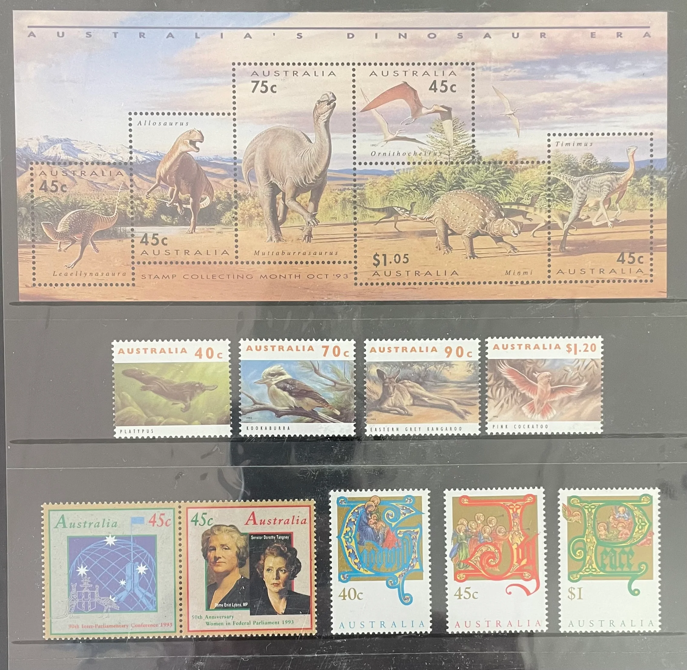 Australia Post 1993 Year Album.  Executive Leather - Image 3