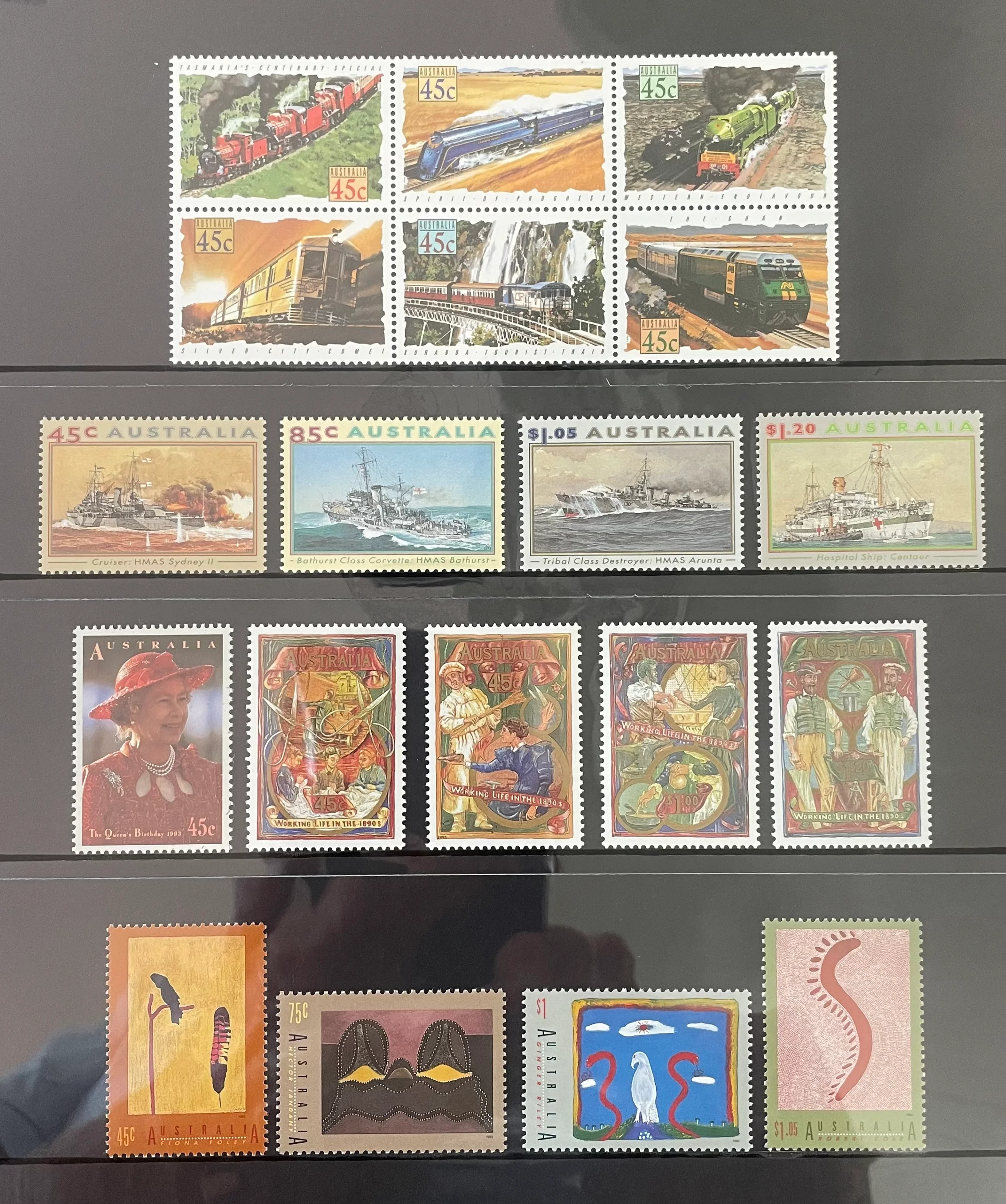 Australia Post 1993 Year Album.  Executive Leather - Image 4