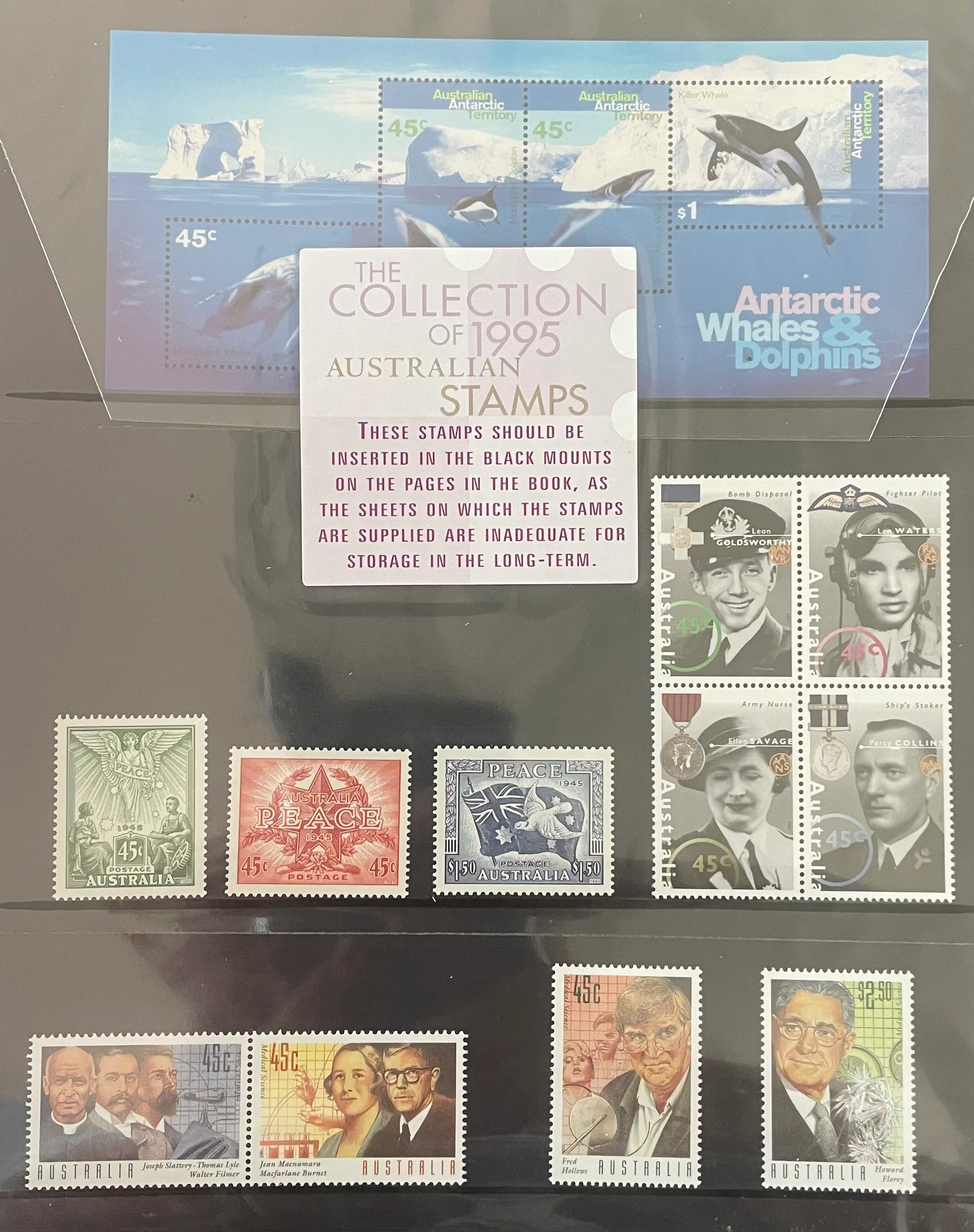 Australia Post 1995 Year Album. Executive Leather - Image 2