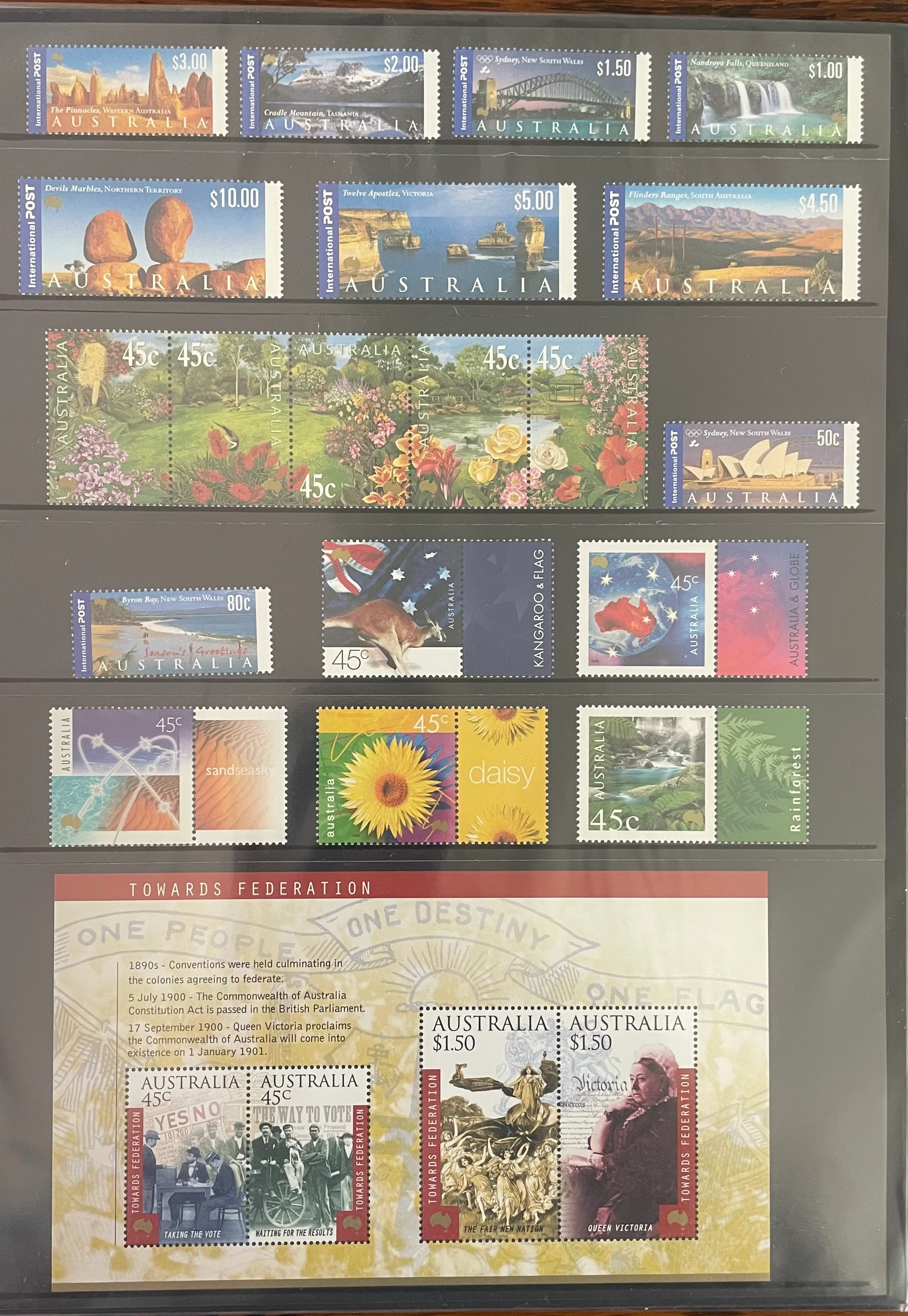 Australia Post 2000 Year Album. Executive Leather - Image 5
