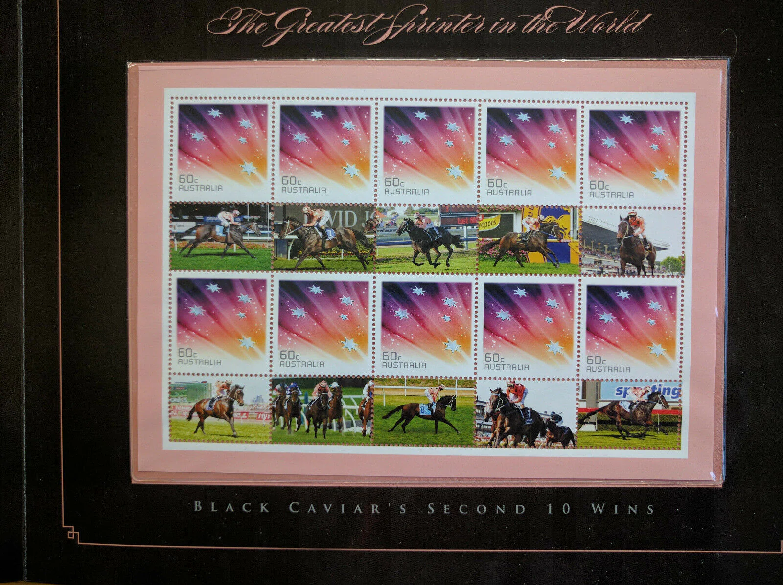 Australia Post Black Caviar The Greatest Sprinter In The World Stamp Pack - Image 3